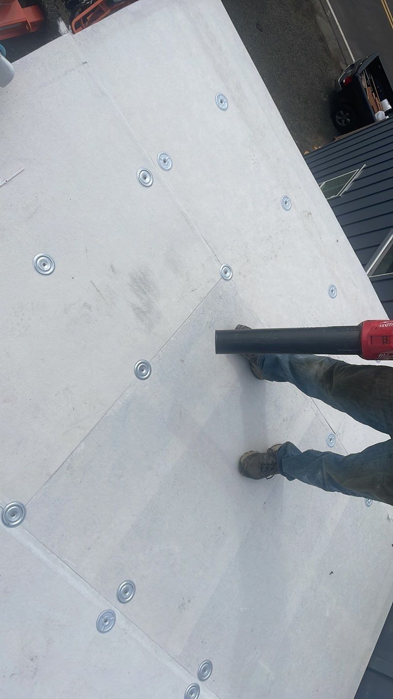 Commercial Roofing Installation using GAF 60Mil TPO  by Orezona Building & Roofing Company, Inc.