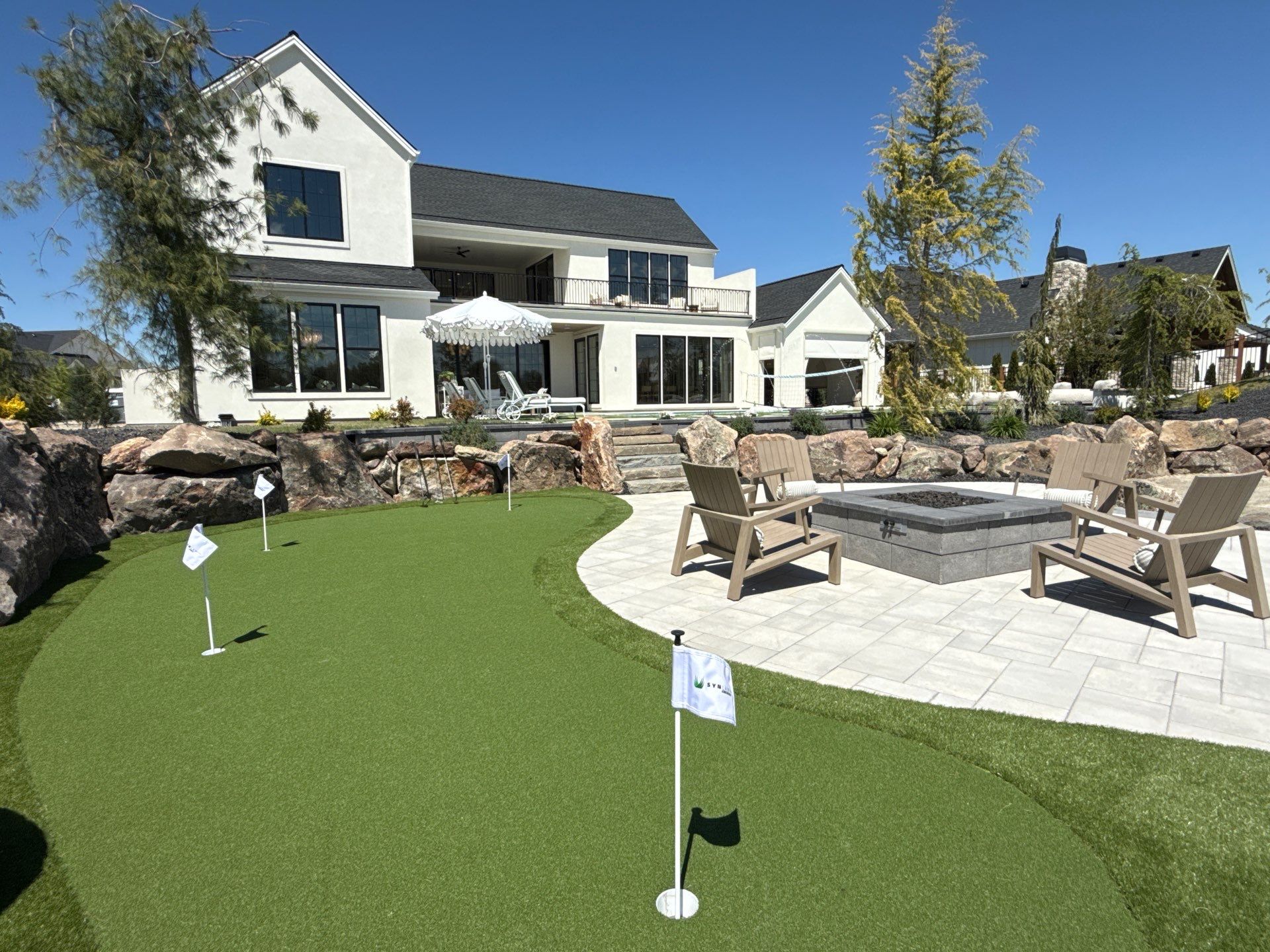 Putting Green Installation in Eagle by Synlawn Idaho