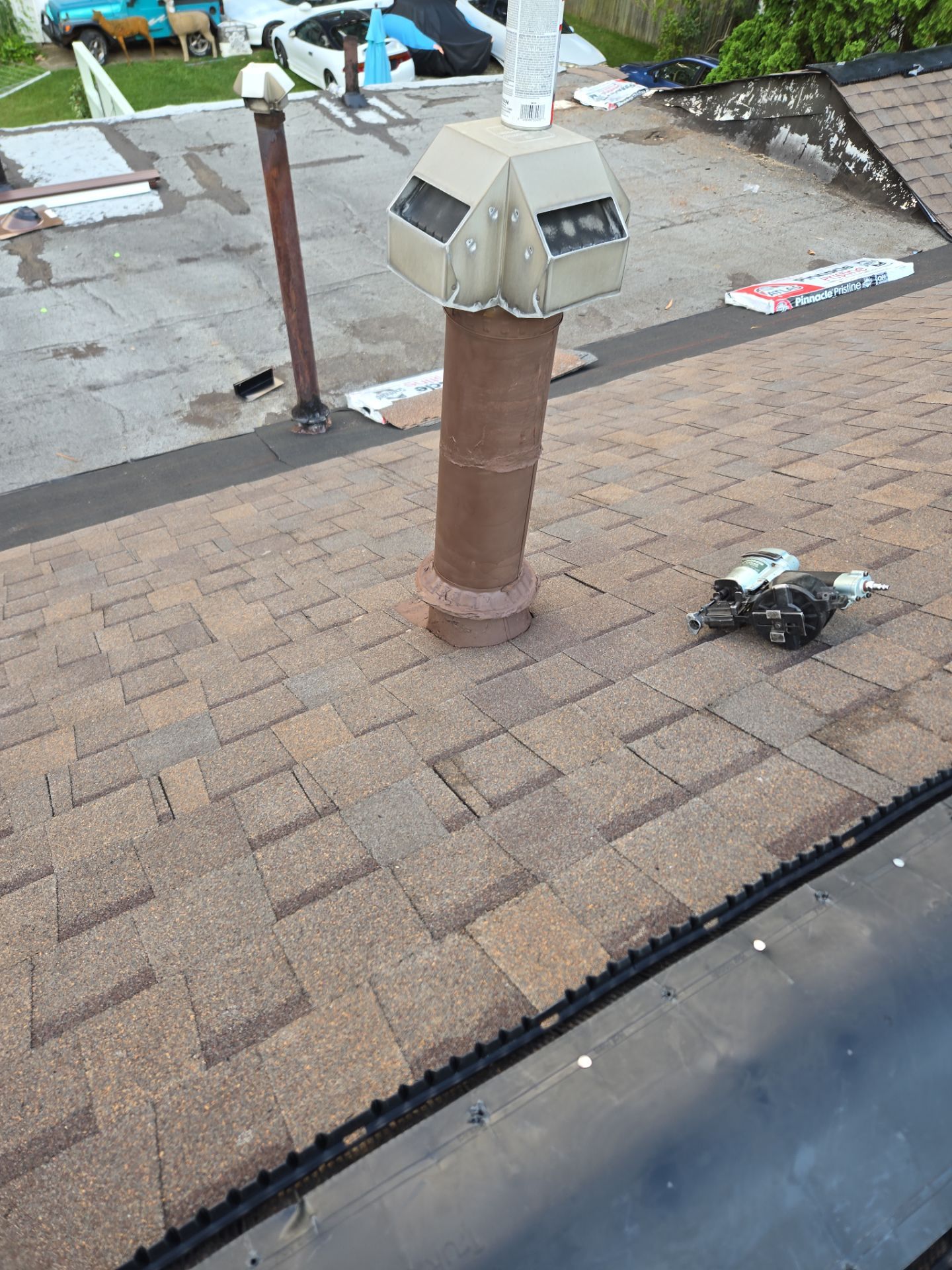 Atlas Pinnacle, Color, Heatherblend, Drip Edge, Color, Royal Brown by Eagle Eye Roofing