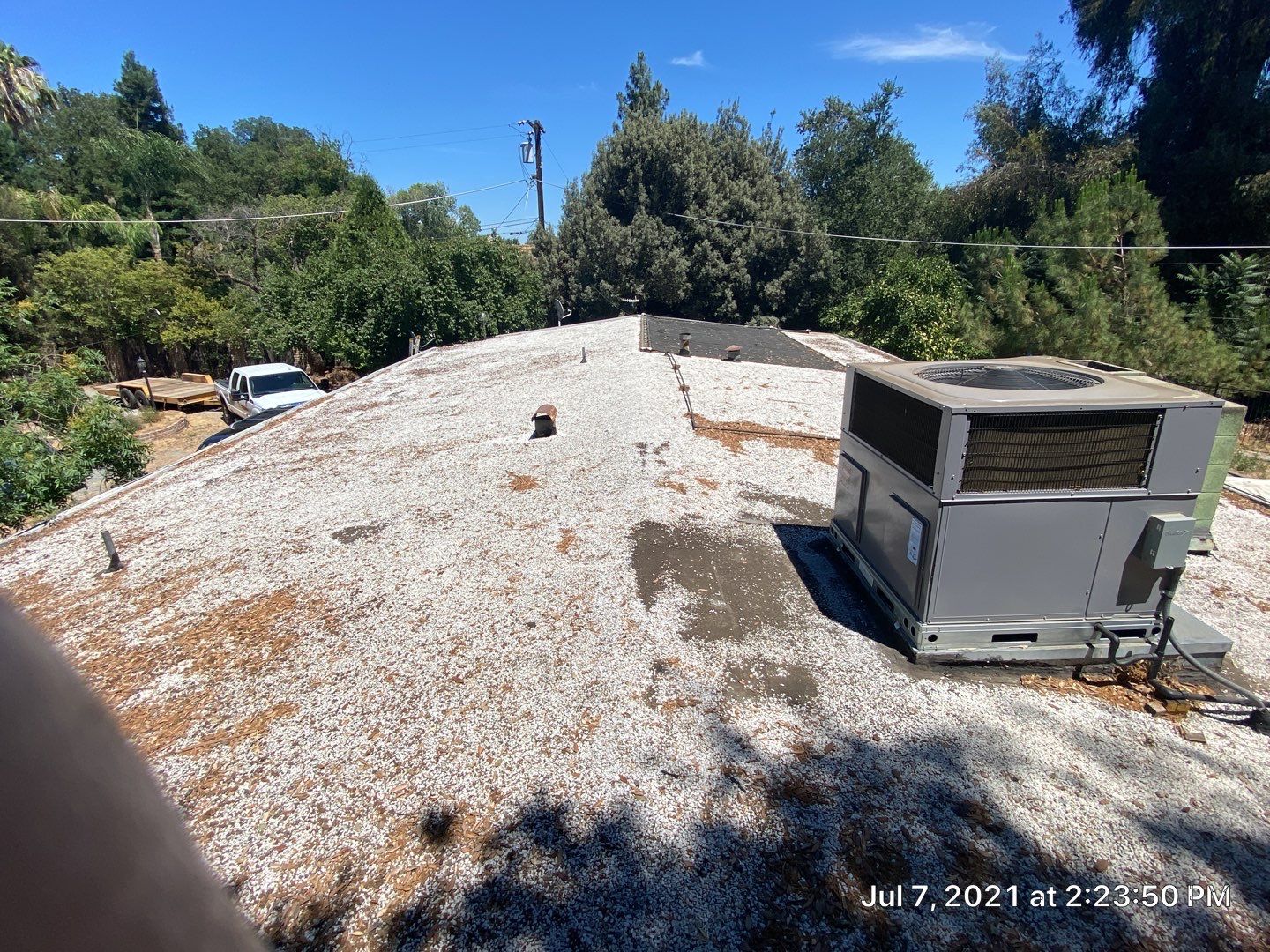New spray insulation roof over tar and gravel with coatings by Straight Edge Roofing Inc