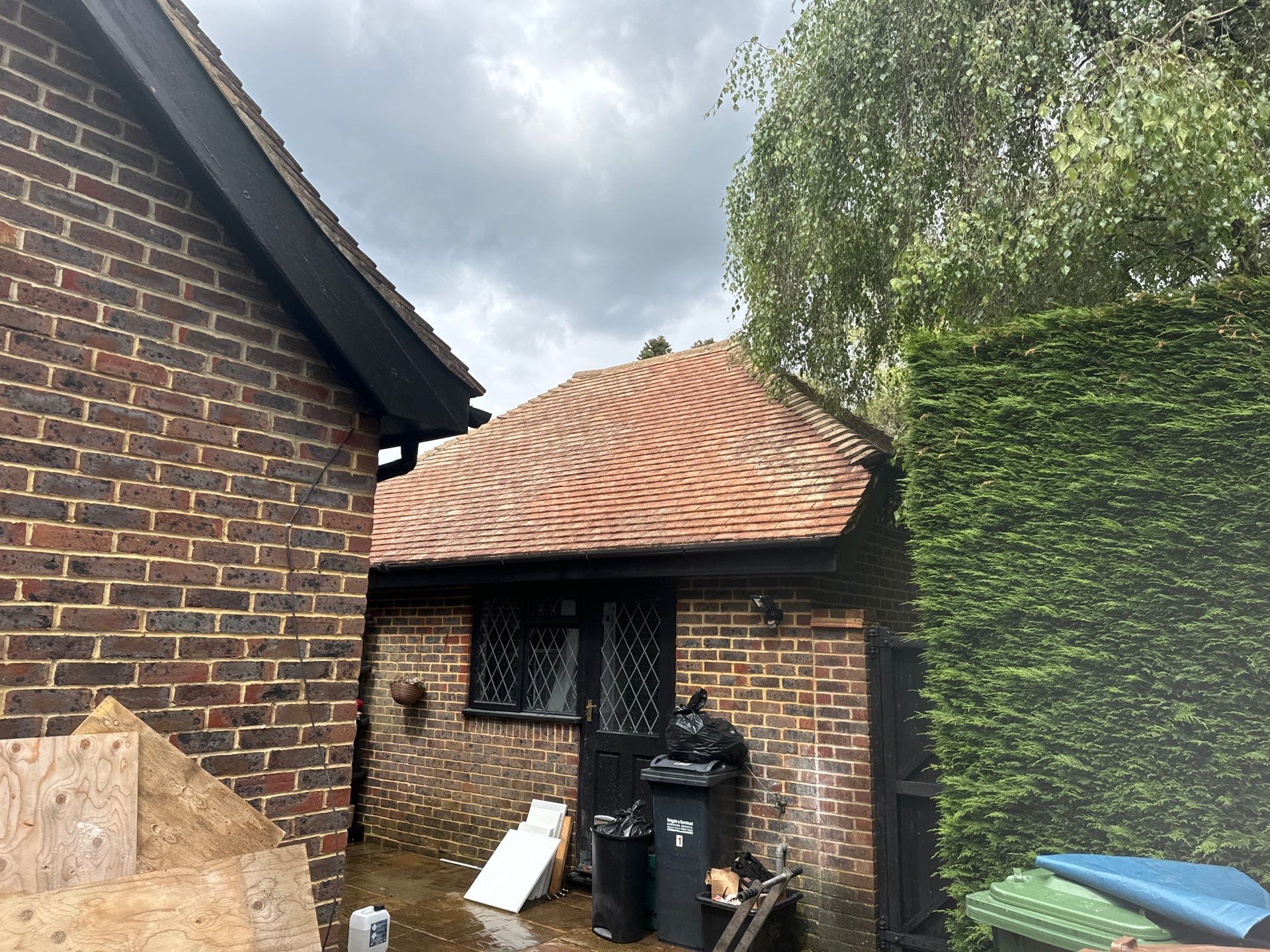 Roof Clean and Biocide Treatment using Honda 15lpm Low Pressure Washing Machine by Ges Exterior Cleaning ltd