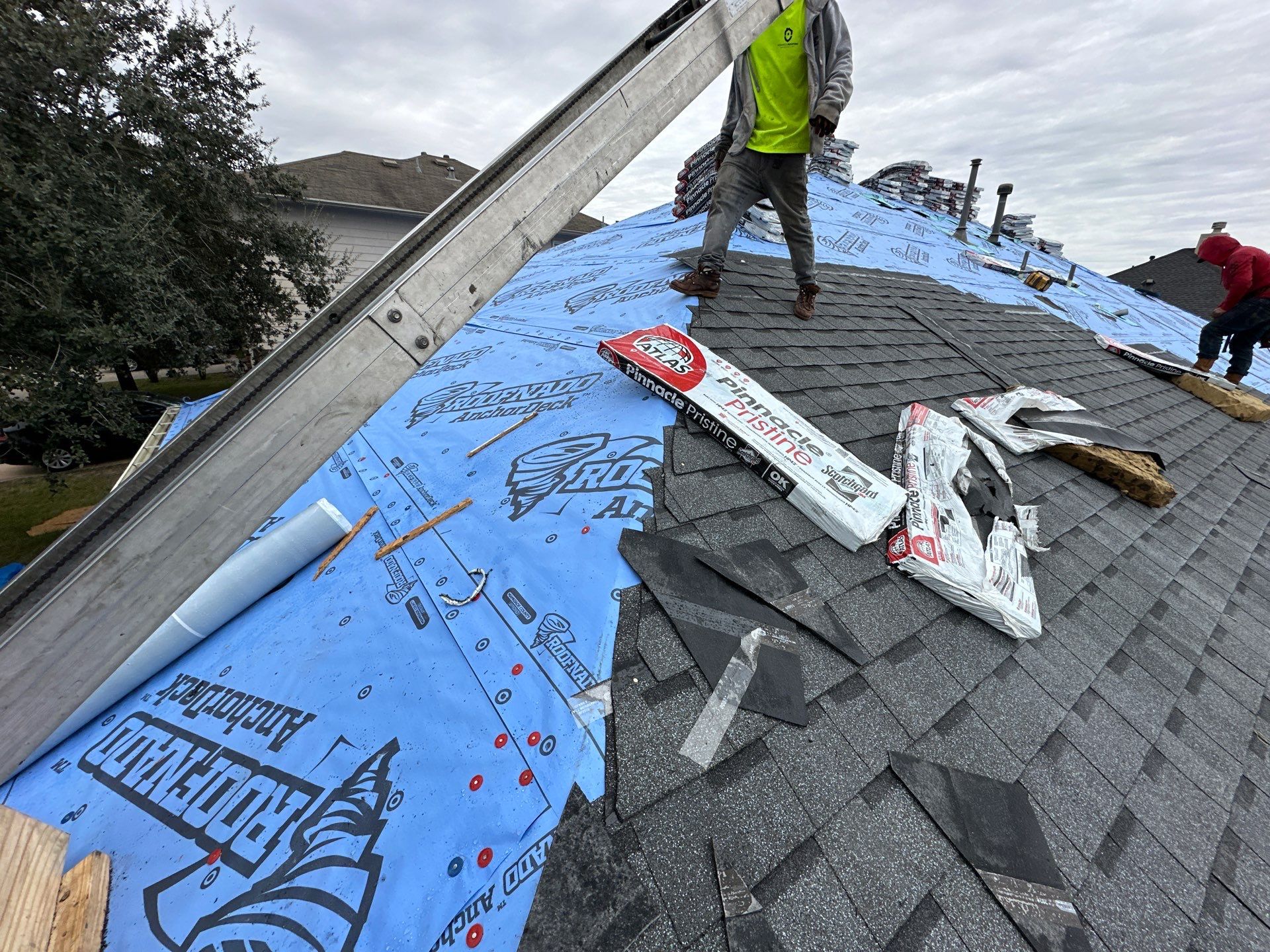 Project in Houston by Motion Roofing