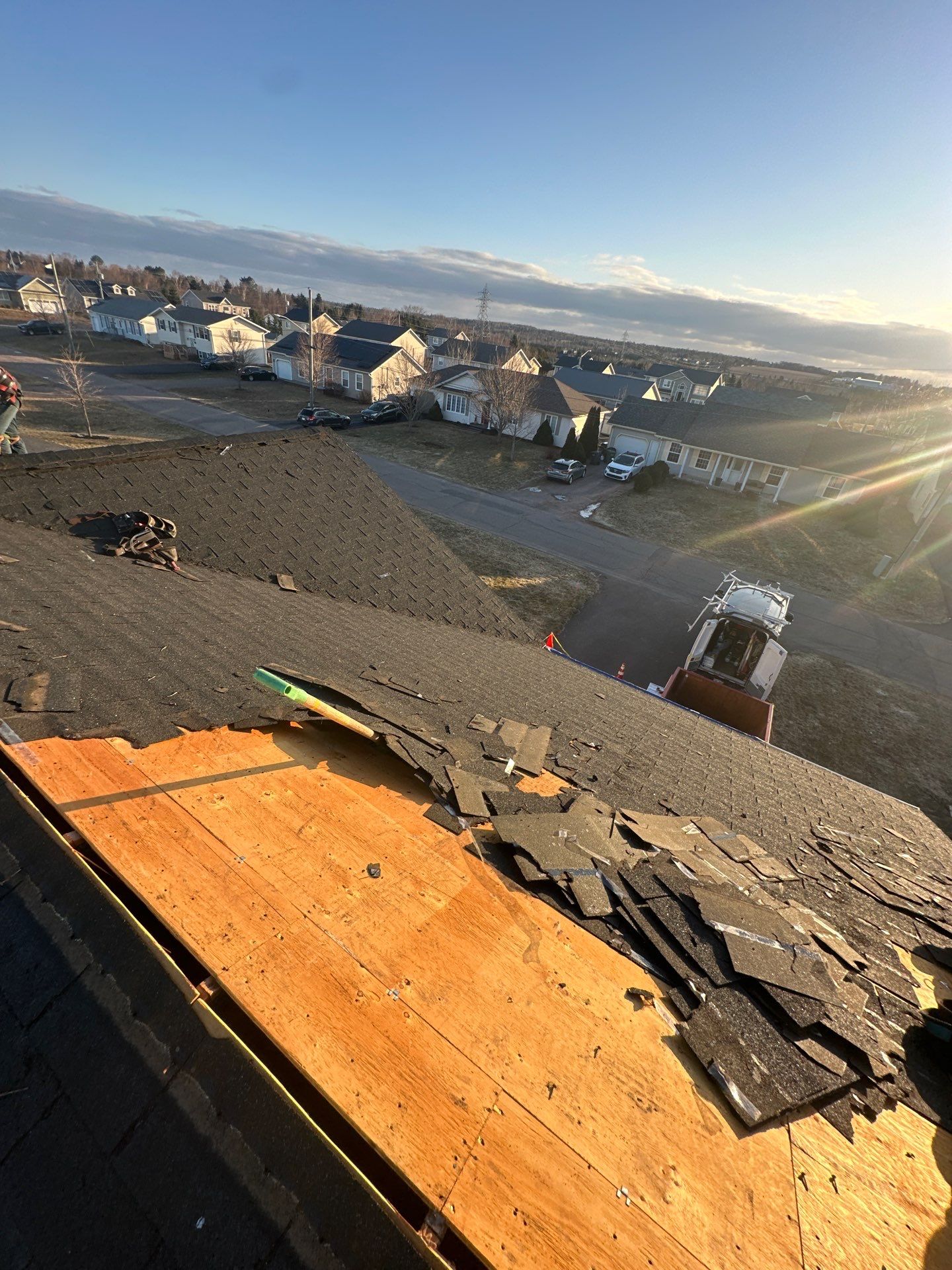 Residential Roofing Installation using Asphalt GAF HDZ in Charcoal by Artisan Roofing & Home Improvements Inc.
