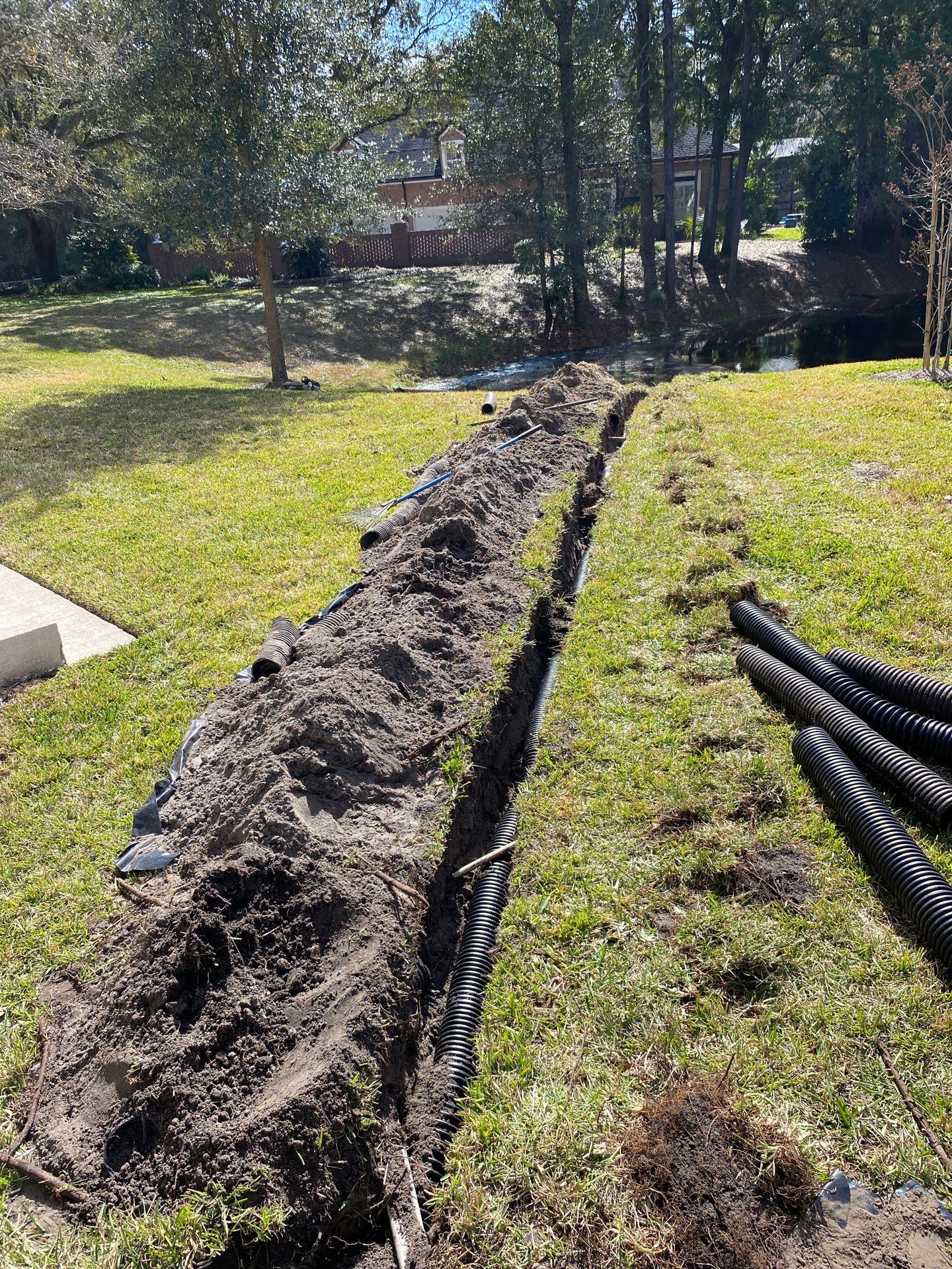 Deerwood Resident | Tree Removal & Trench by ProGreen Services
