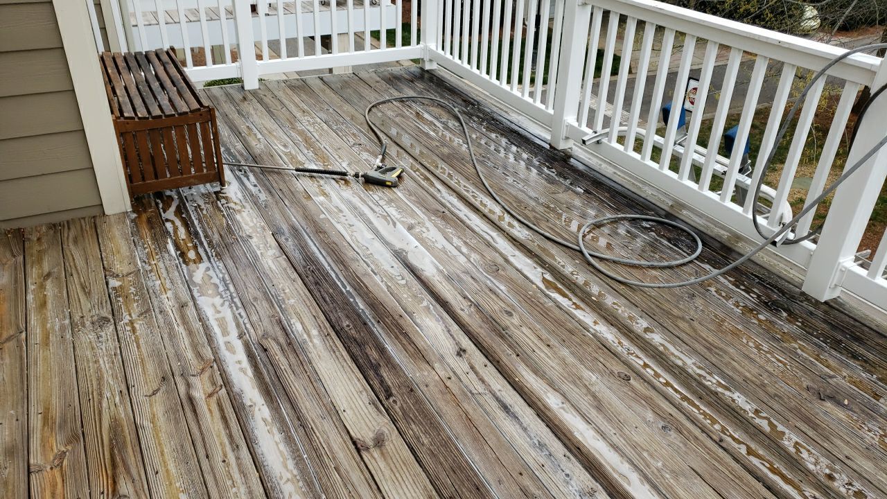 House Wash using cleaner by G&H Home Tech Pros LLC