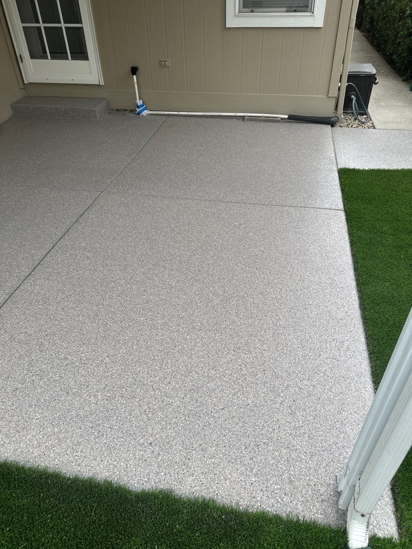 Decorative Chip Concrete Coating for Back Porch in Paso Robles by MGP Coatings