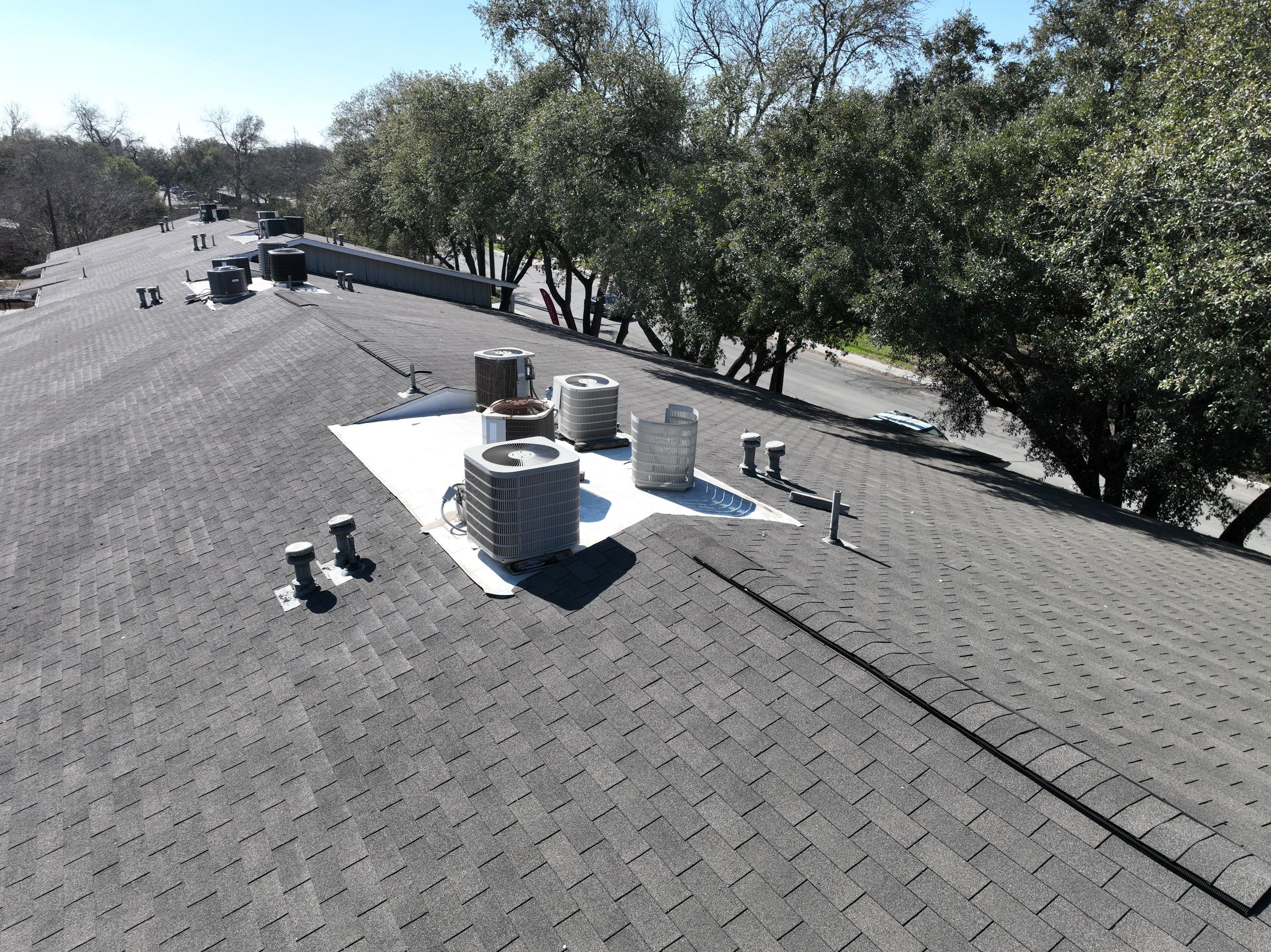 Commercial Roof Inspection using Drone Inspection by Premier Roofing and Contracting