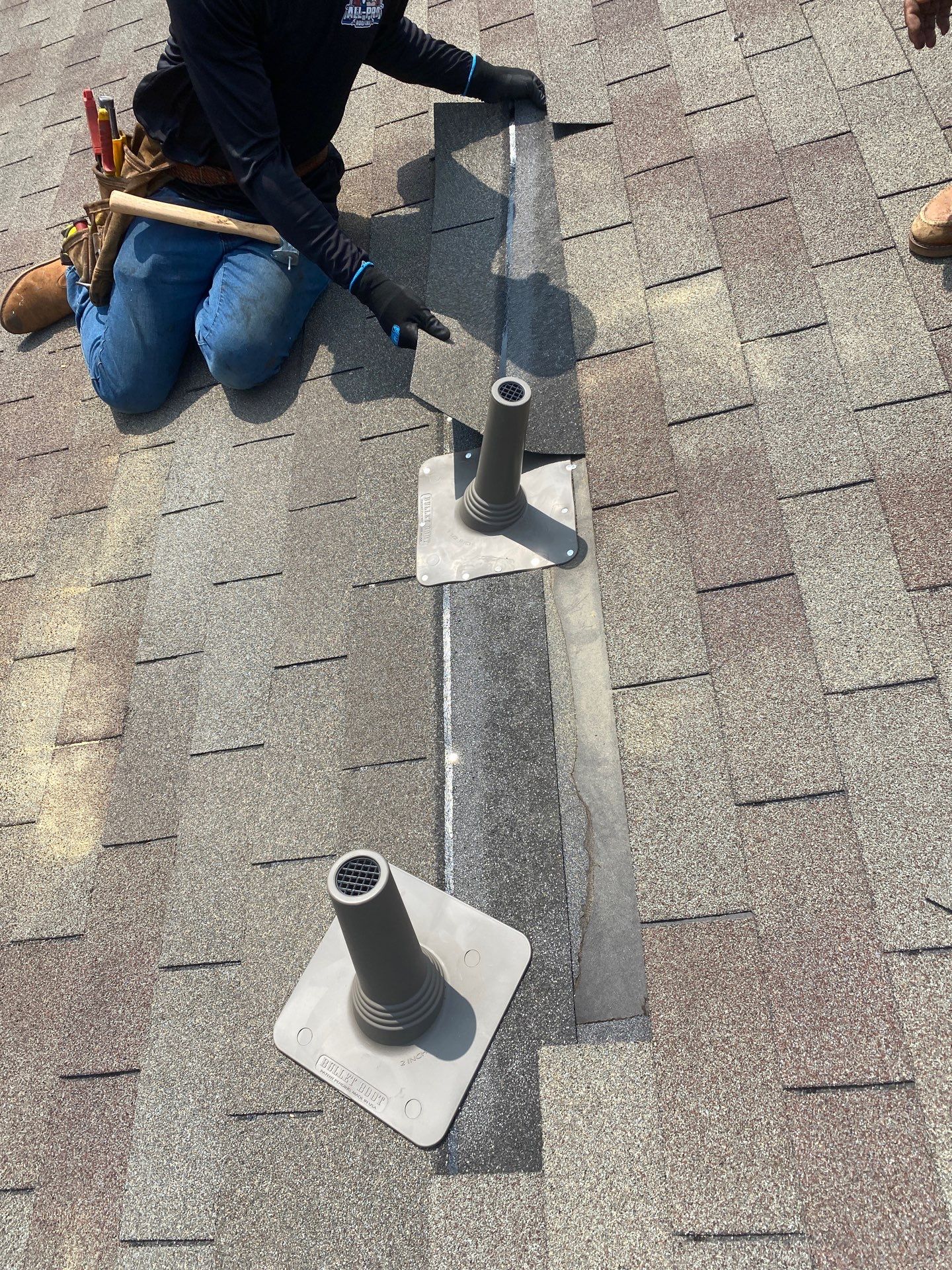 Hail Damage using Owen's Corning Duration (Lifetime) Shingles by Roof Repair Company