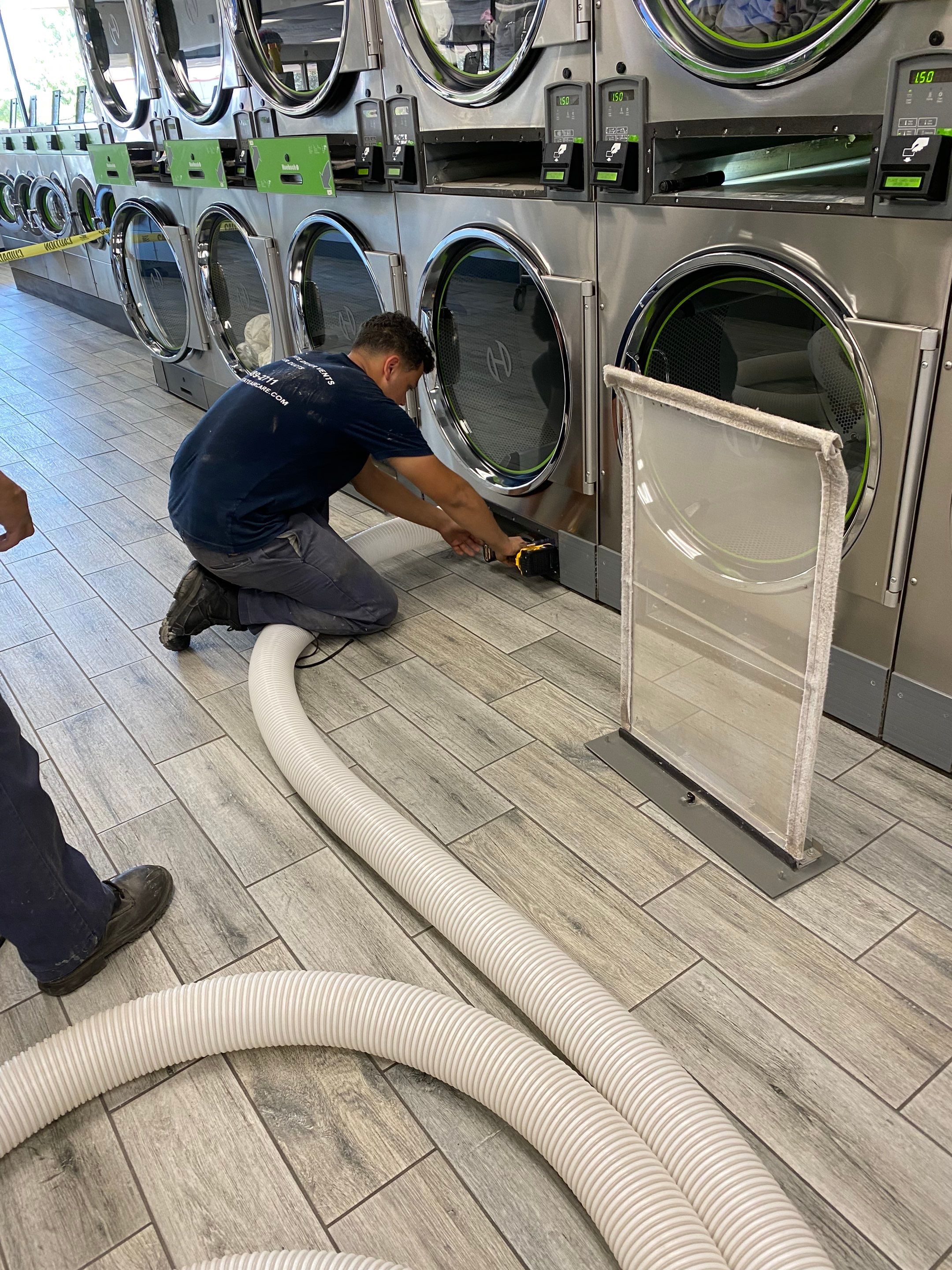 Laundromat Dryer Vent Cleaning San Antonio, Texas by Peach State Dryer Vents & Air Ducts