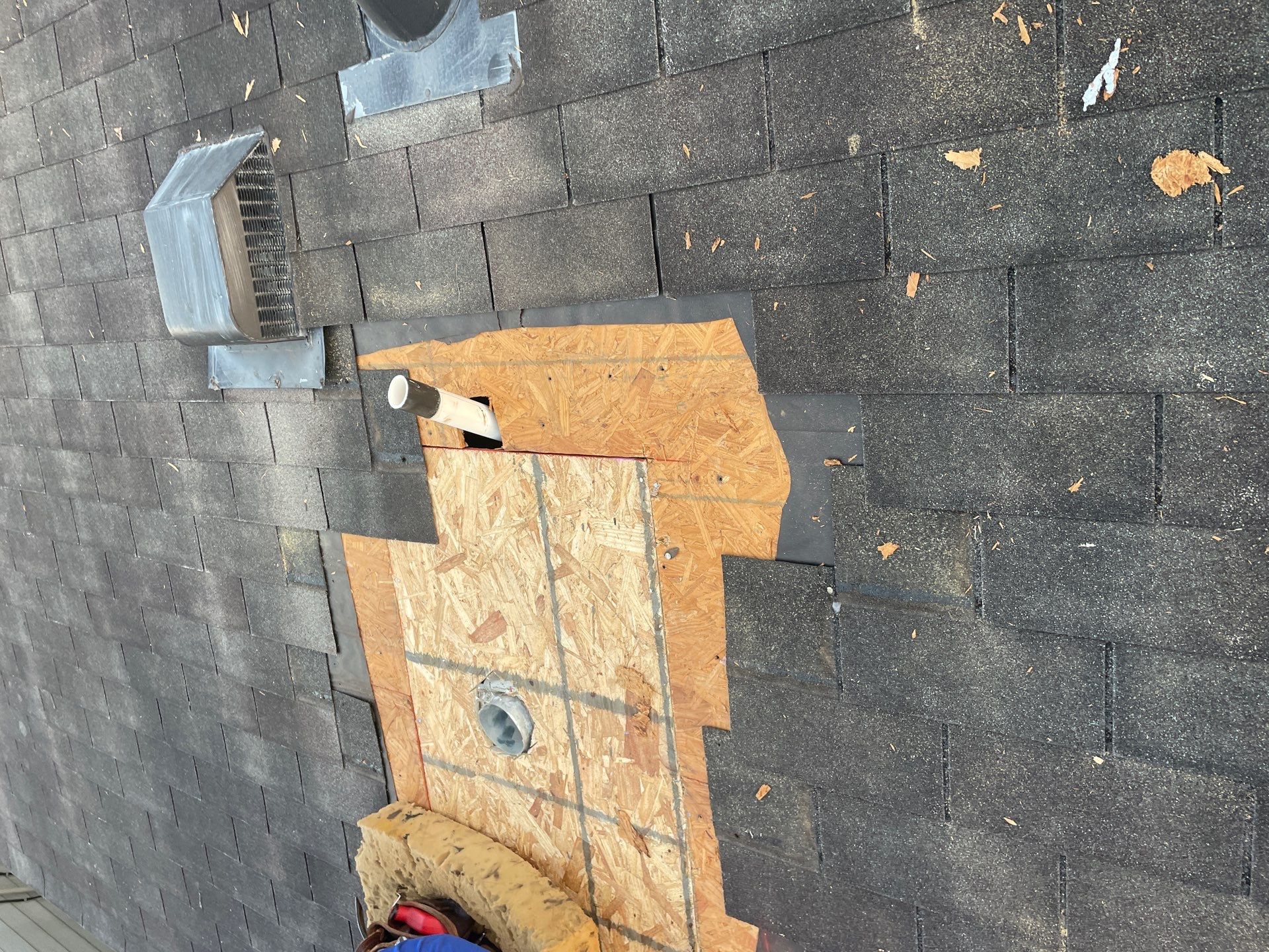 Hail Damage using Owen's Corning Duration (Lifetime) Shingles by Roof Repair Company