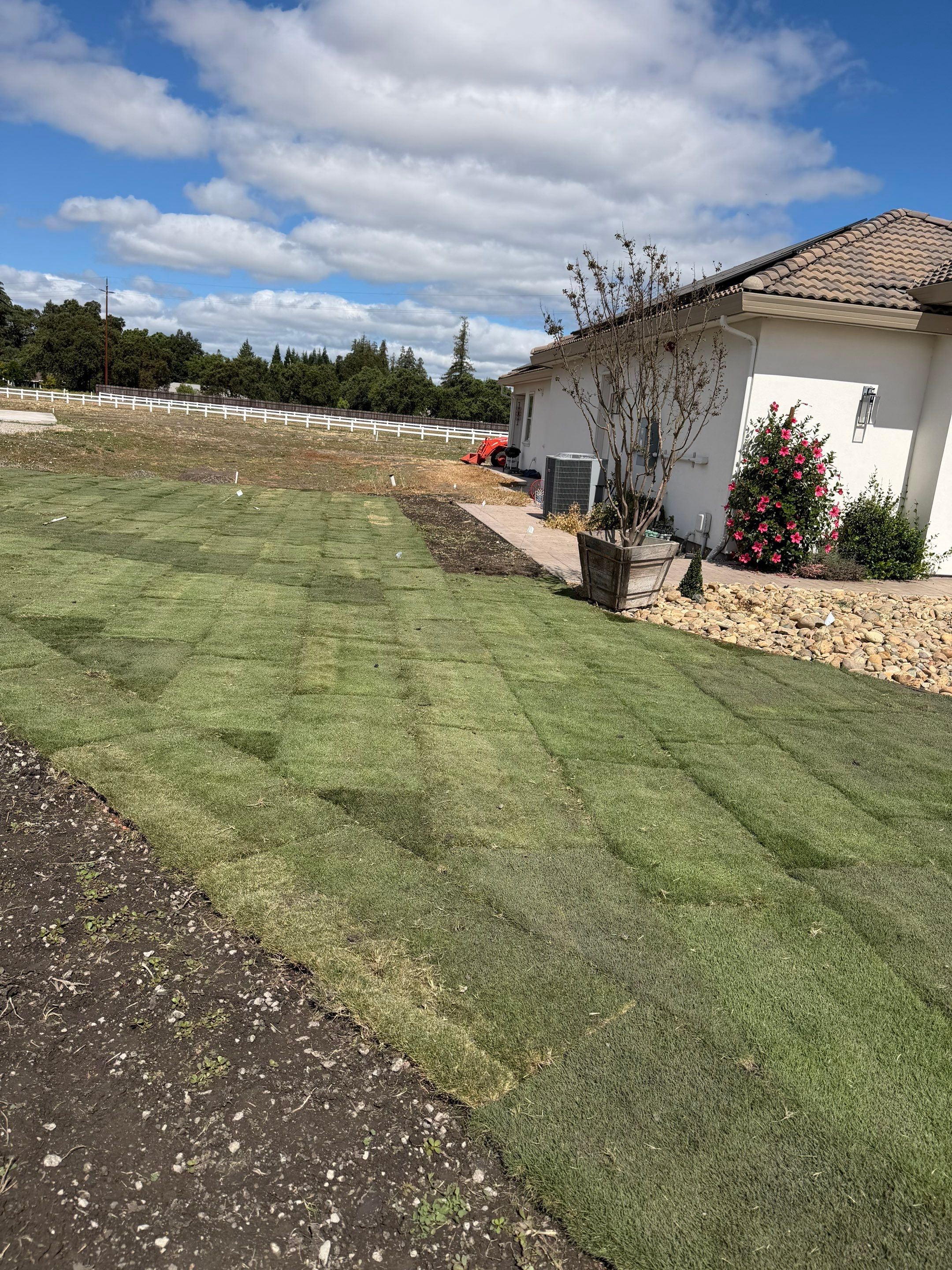 Project in Stockton by A - G Sod Farms