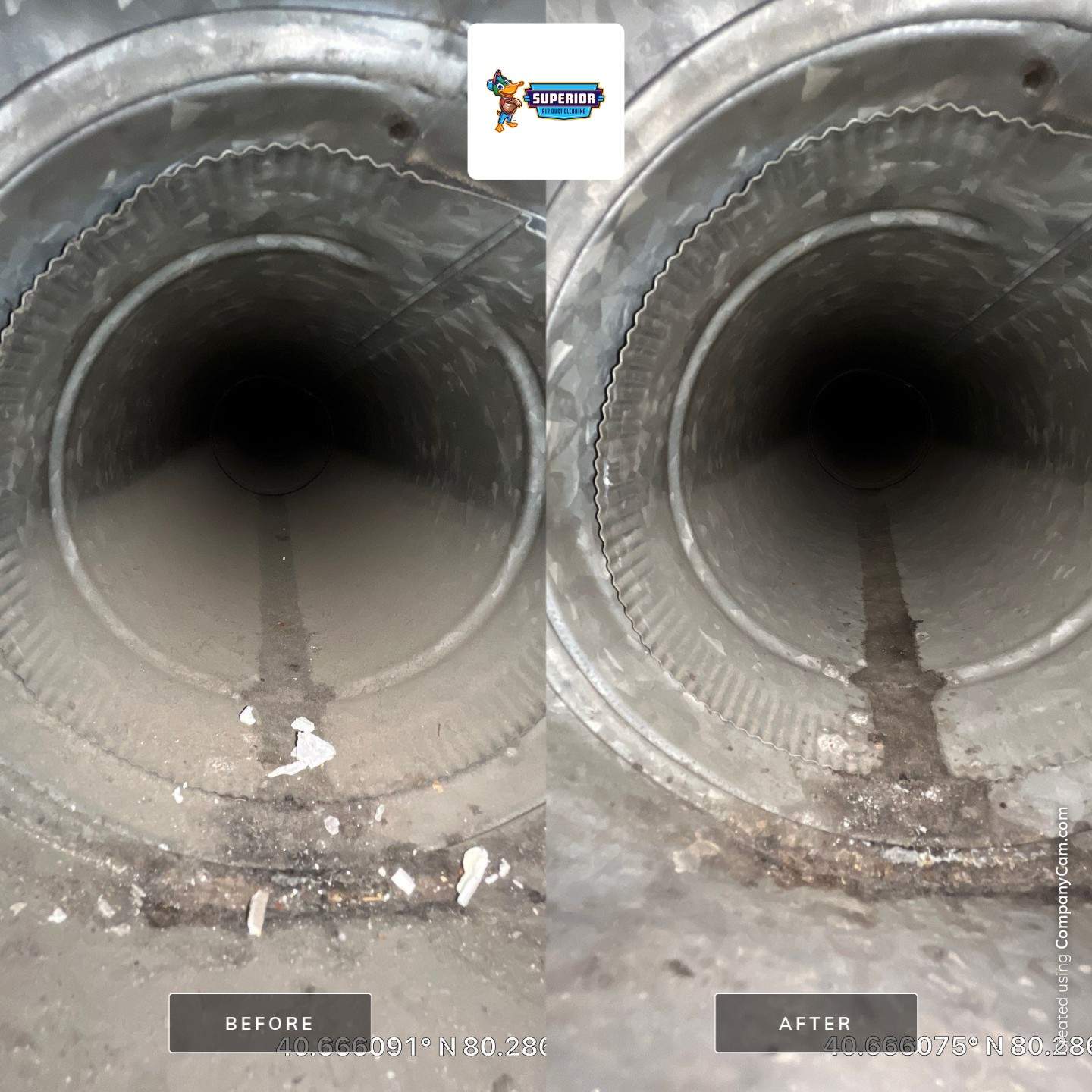 Air Duct Cleaning With a Vacuum Truck in Rochester, PA by Superior Air Duct Cleaning