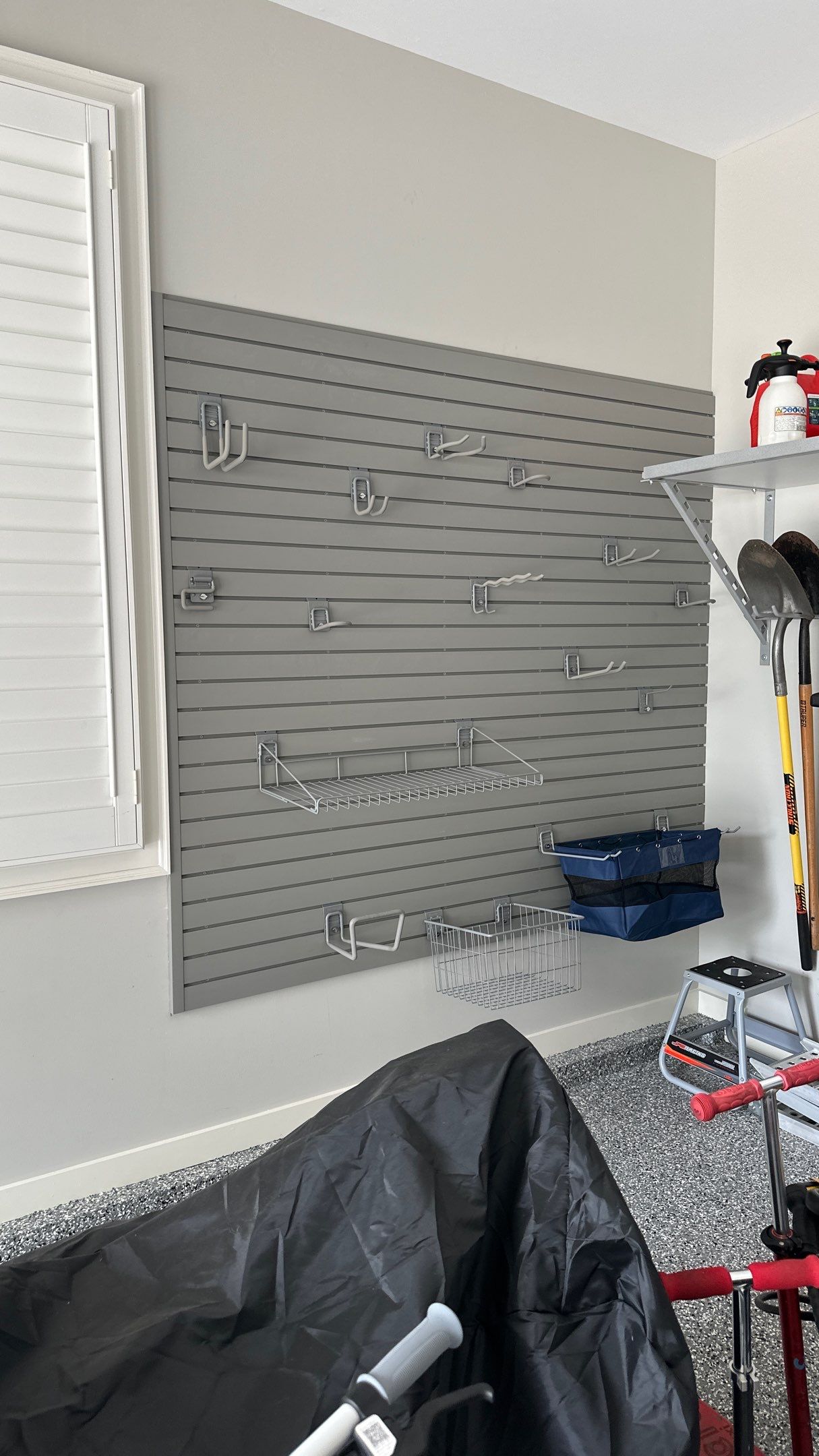 Ryan S. upgraded his garage with Slotwall by Banner Garage