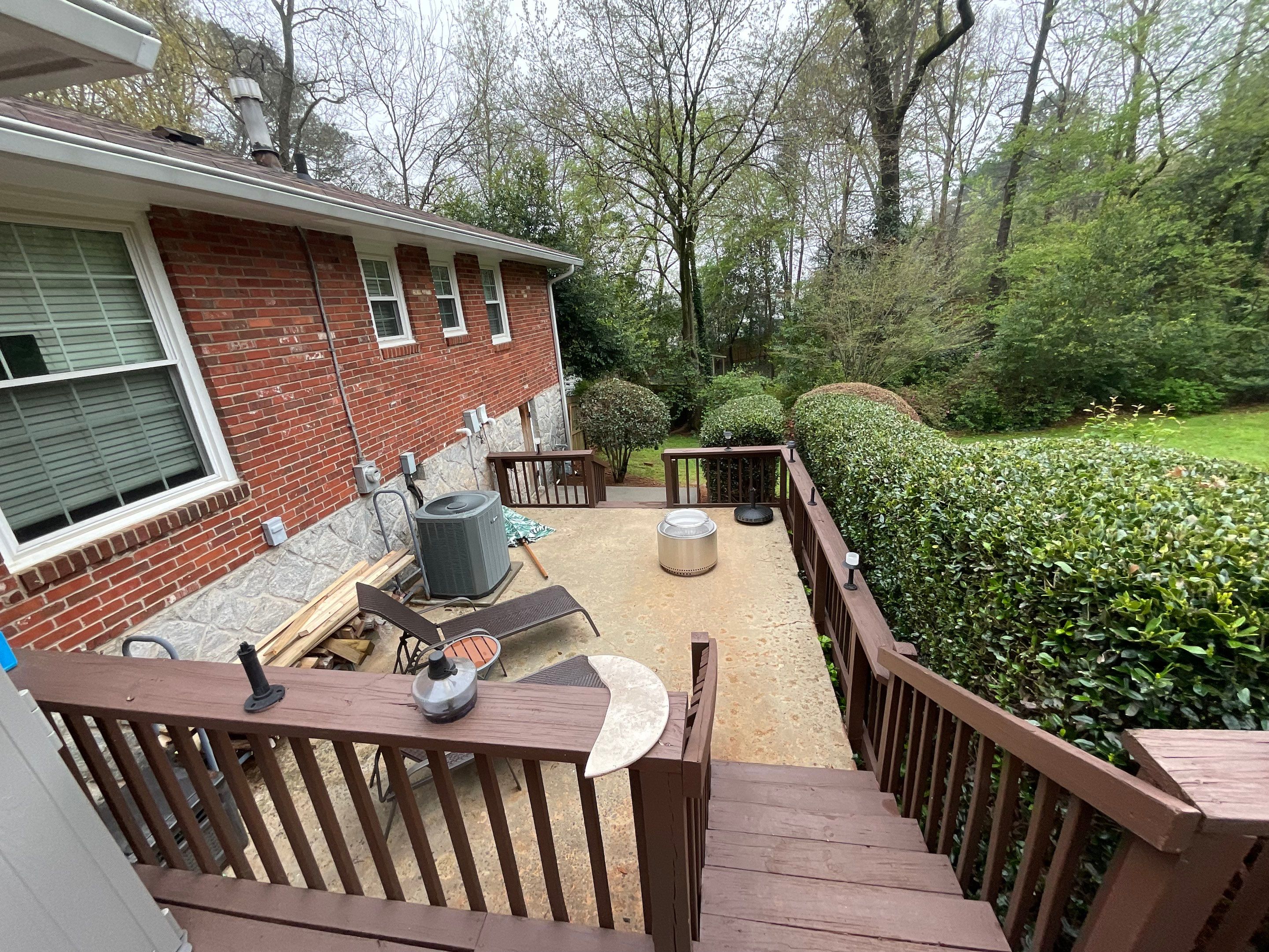 Custom Pressure-Treated Wood Deck and Railing Installation in Decatur by Swift Home Renovations