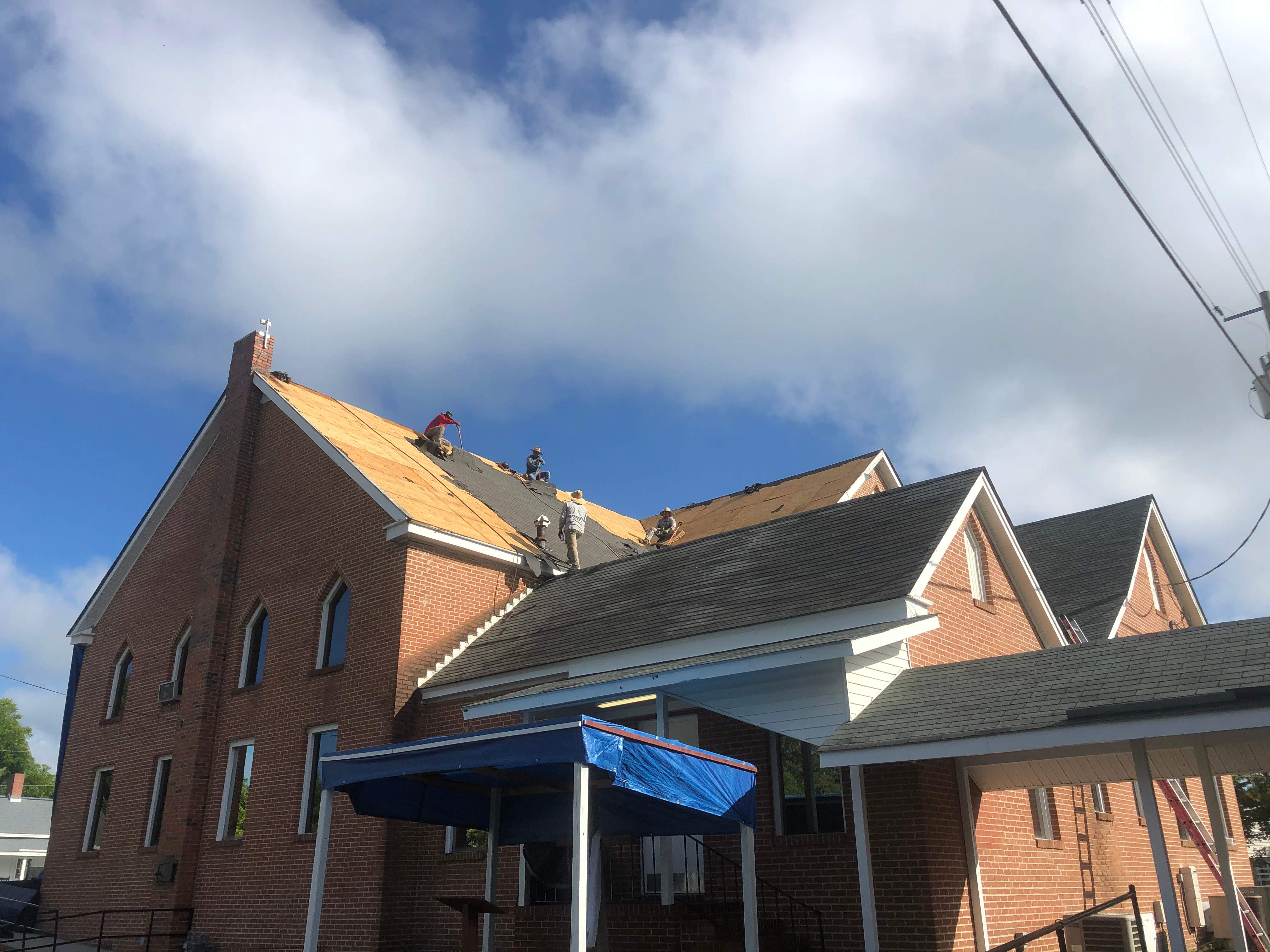 Commercial Roofing Installation - East Laurinburg Baptist Church by American Roofing NC