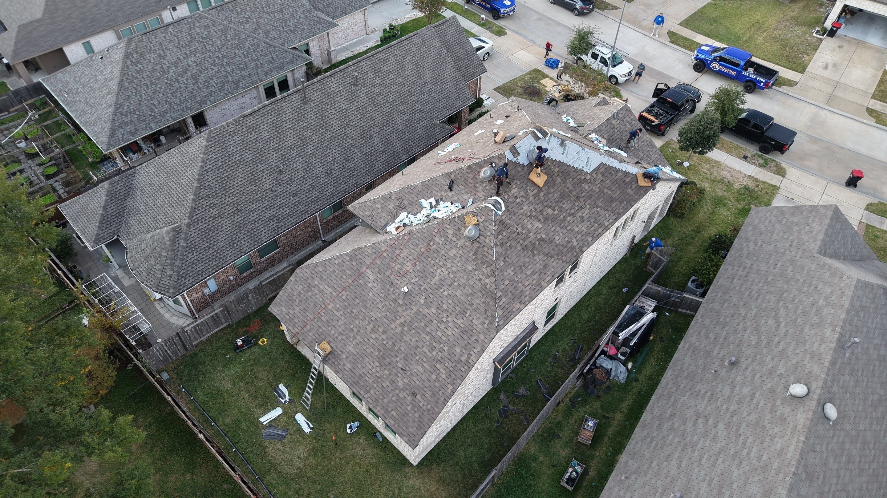 Roof Replacement Project in Houston by Roofing Technologies Unlimited