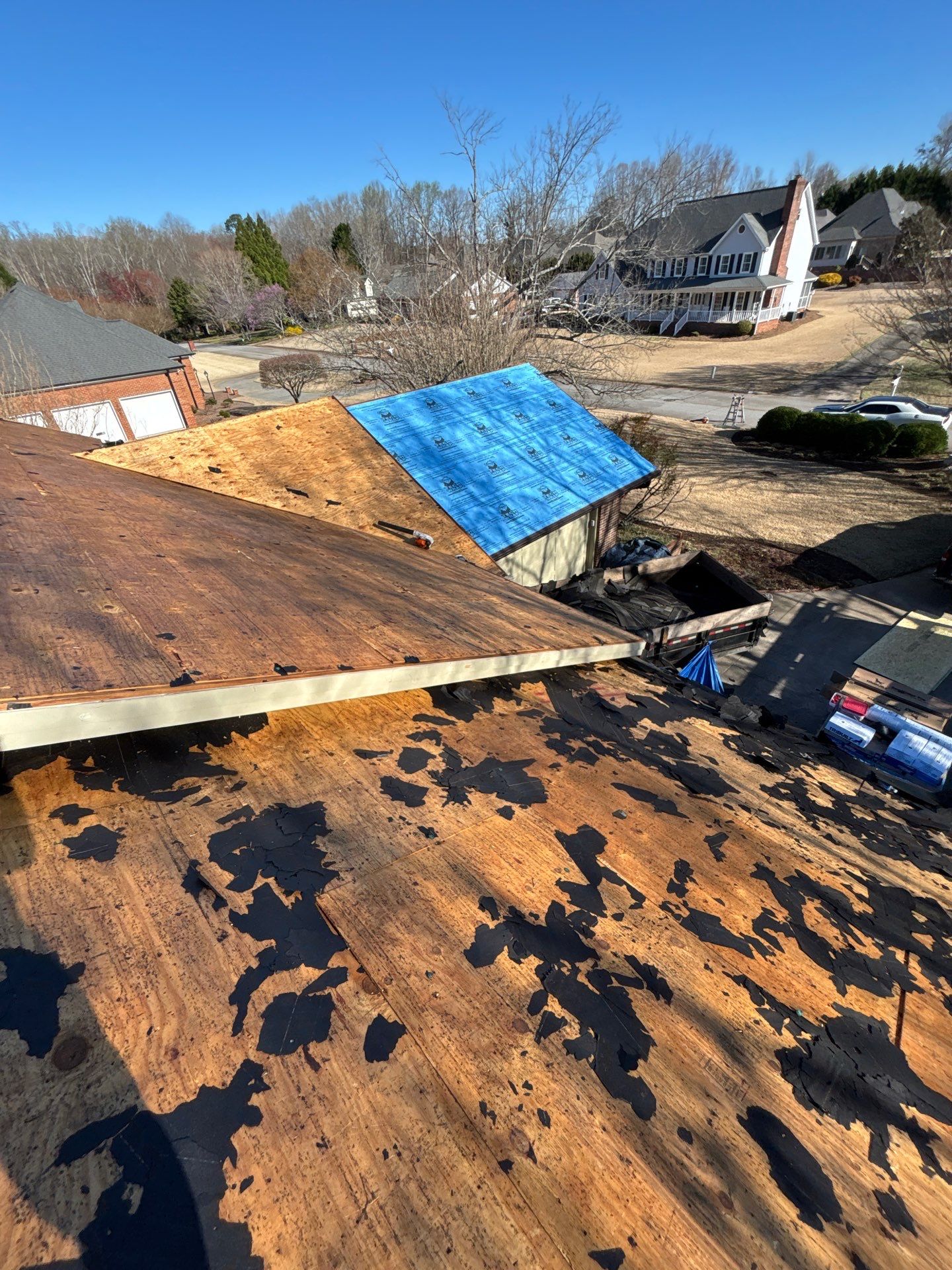 Easley Residential Roof Replacement Using CertainTeed Landmark Shingles by Roofers LLC