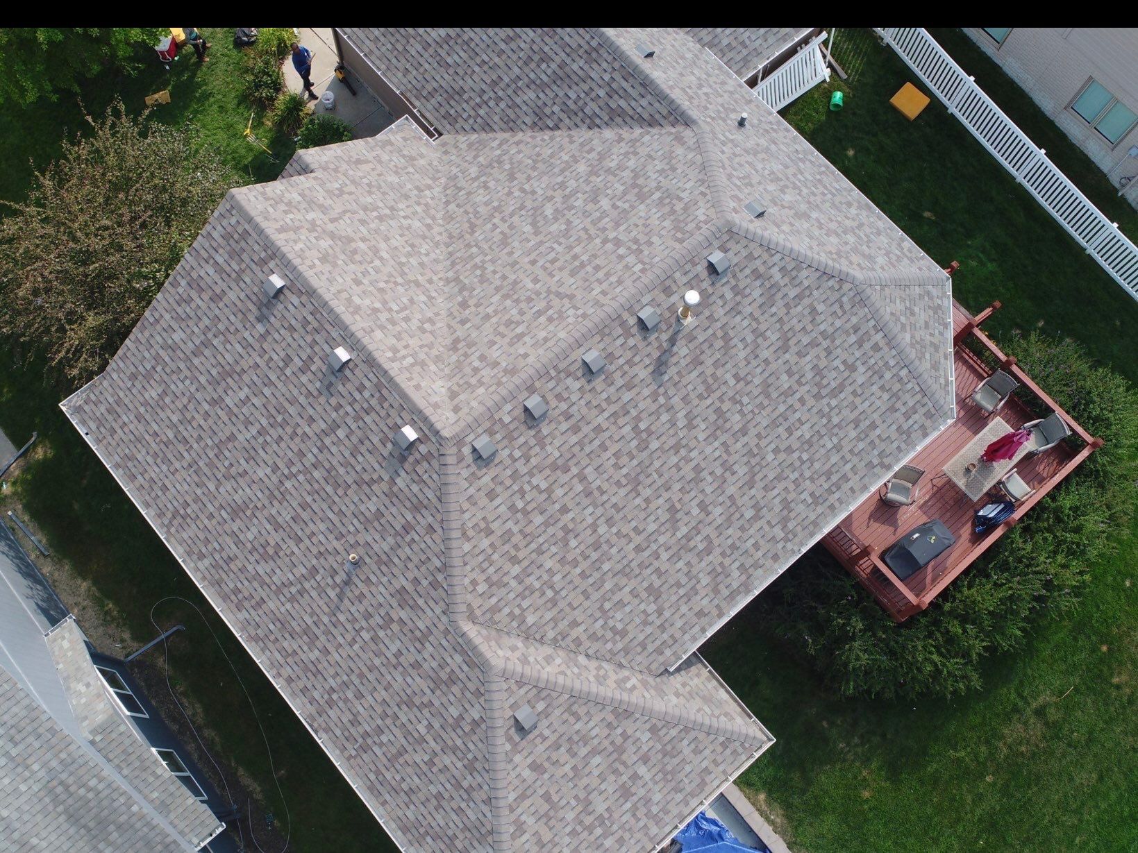 Residential Roofing Installation using Owens Corning Duration Driftwood by Lightning Exteriors