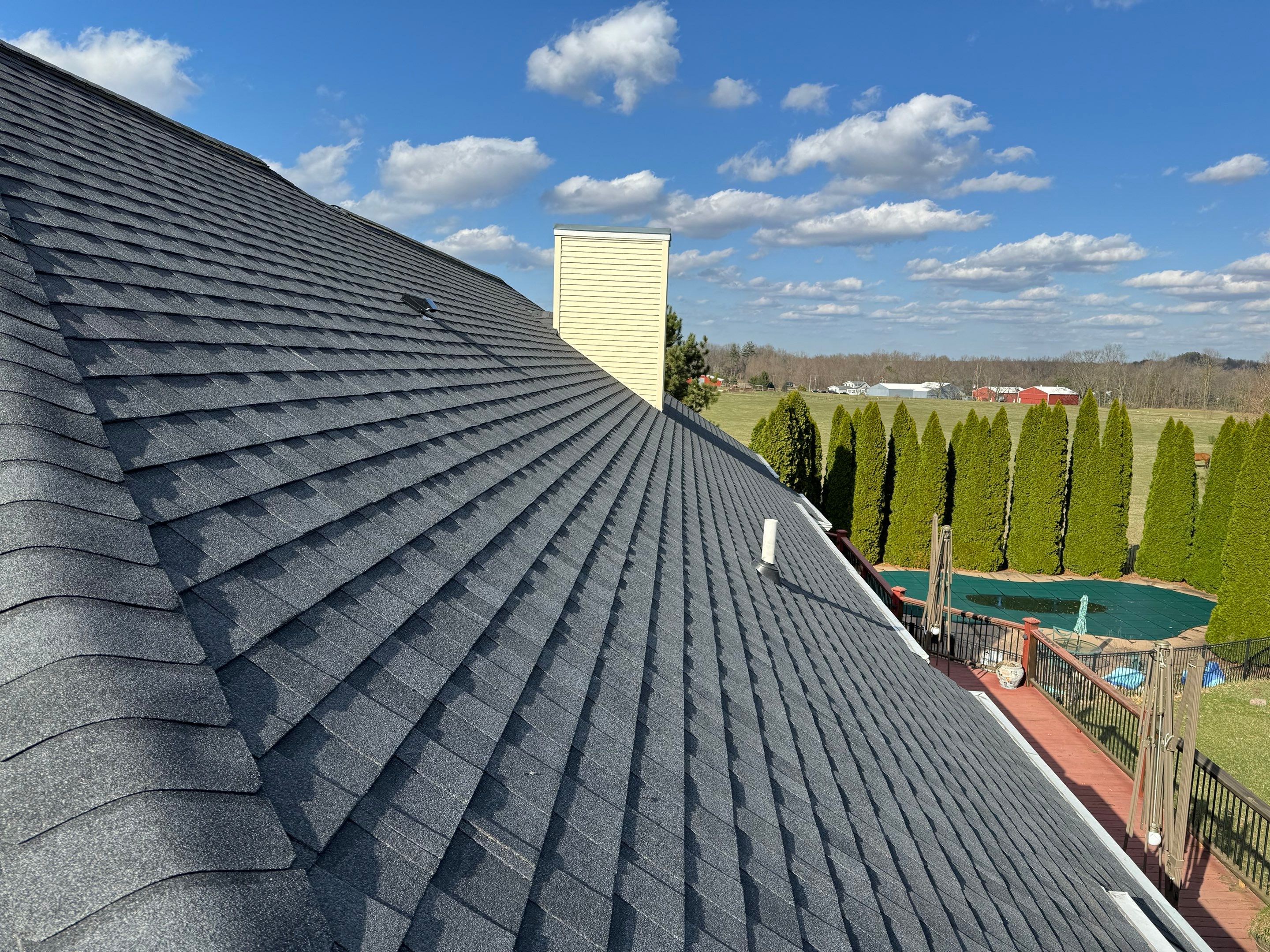 Residential Roofing Installation using Certainteed Landmark ClimateFlex by GRACCO