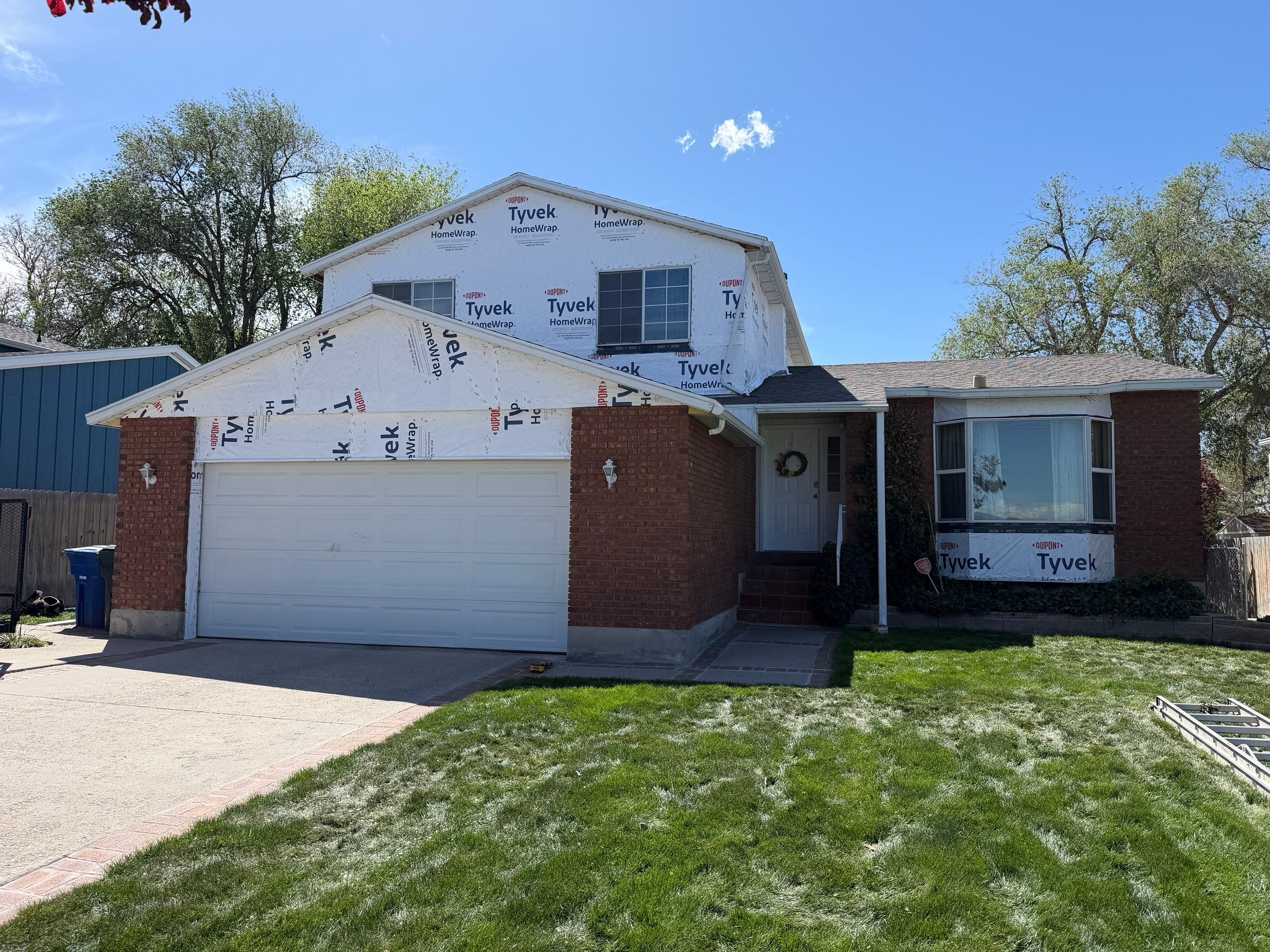 West Valley City | Aluminum to Hardie Conversion | Timber Bark & Arctic White by Ideal Siding Utah