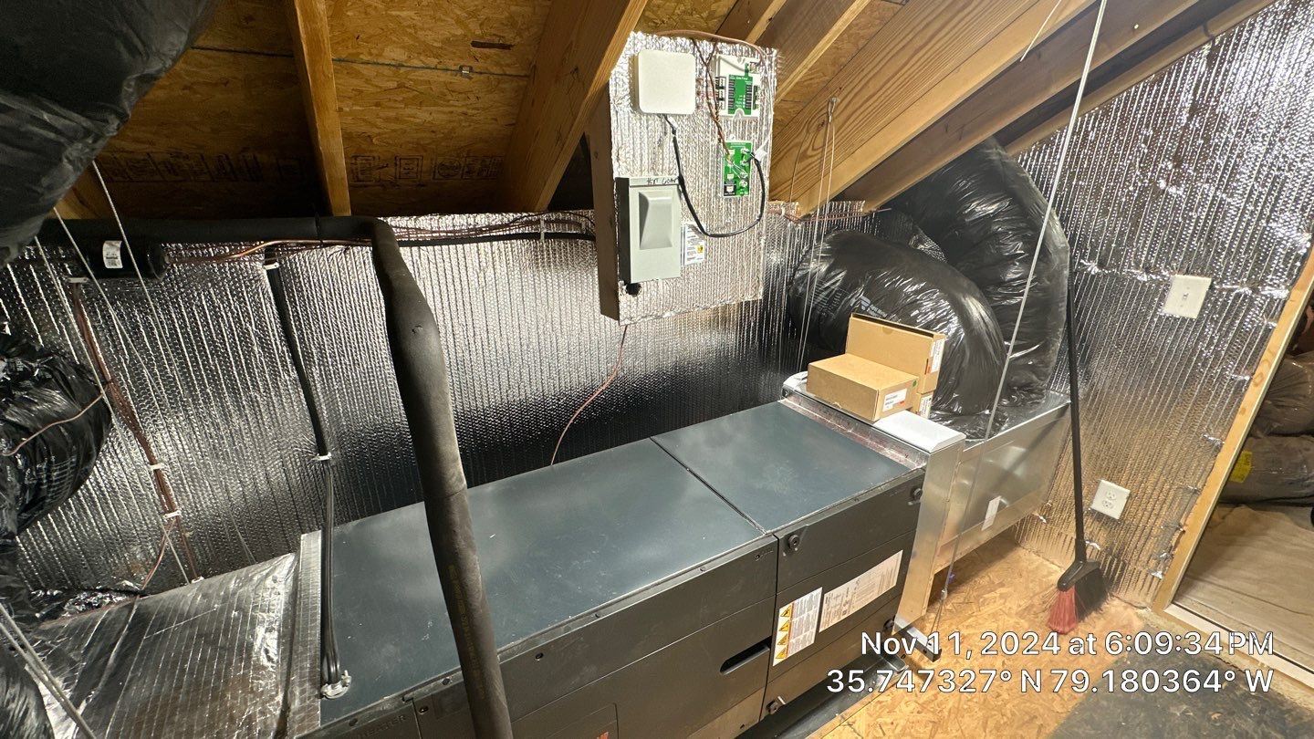 Trane XV20i Split Heat Pump Install  by Nick's Mechanical LLC.