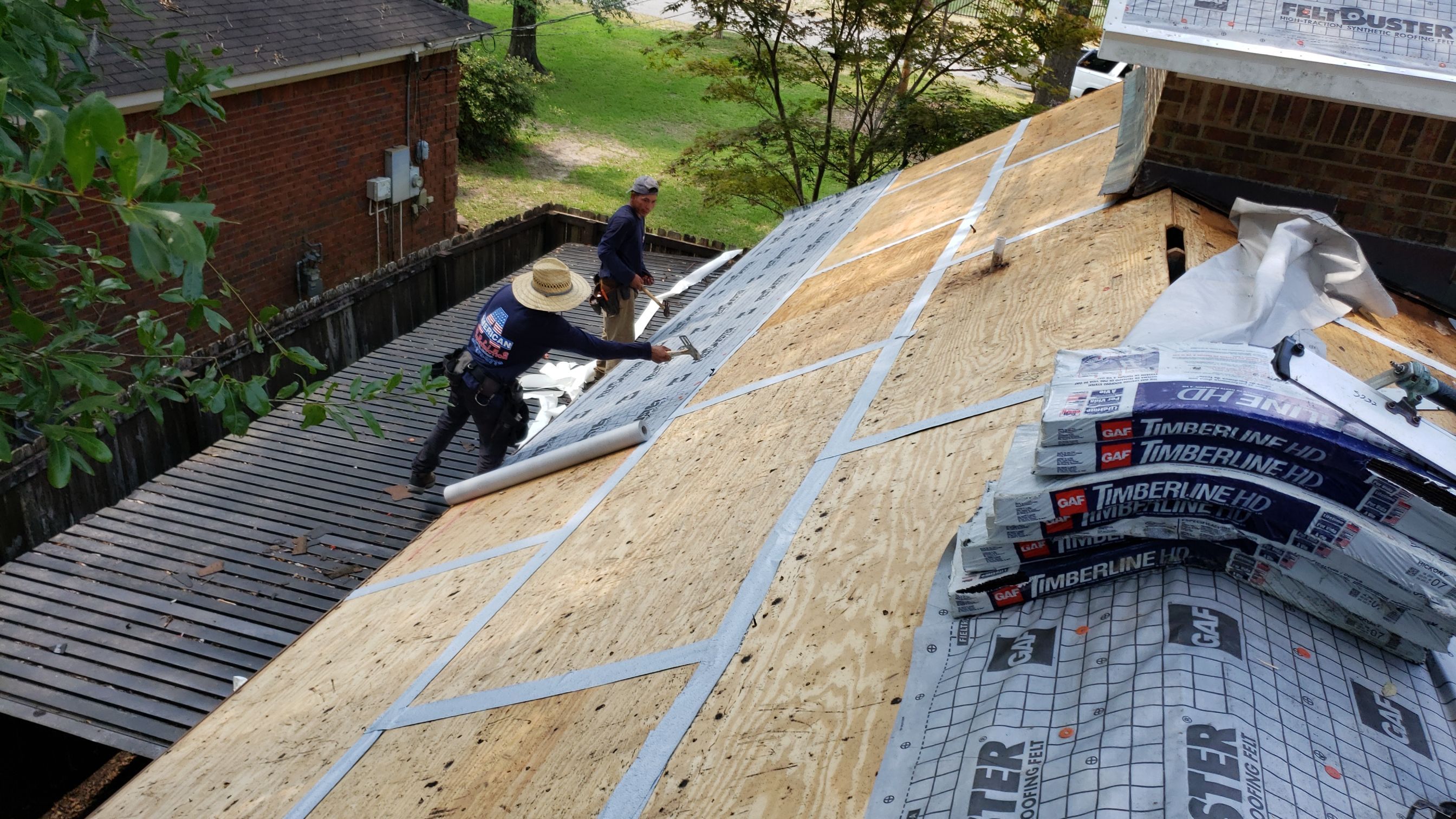Residential Roofing Installation using Roof Replacement by American Roofing & Construction LLC