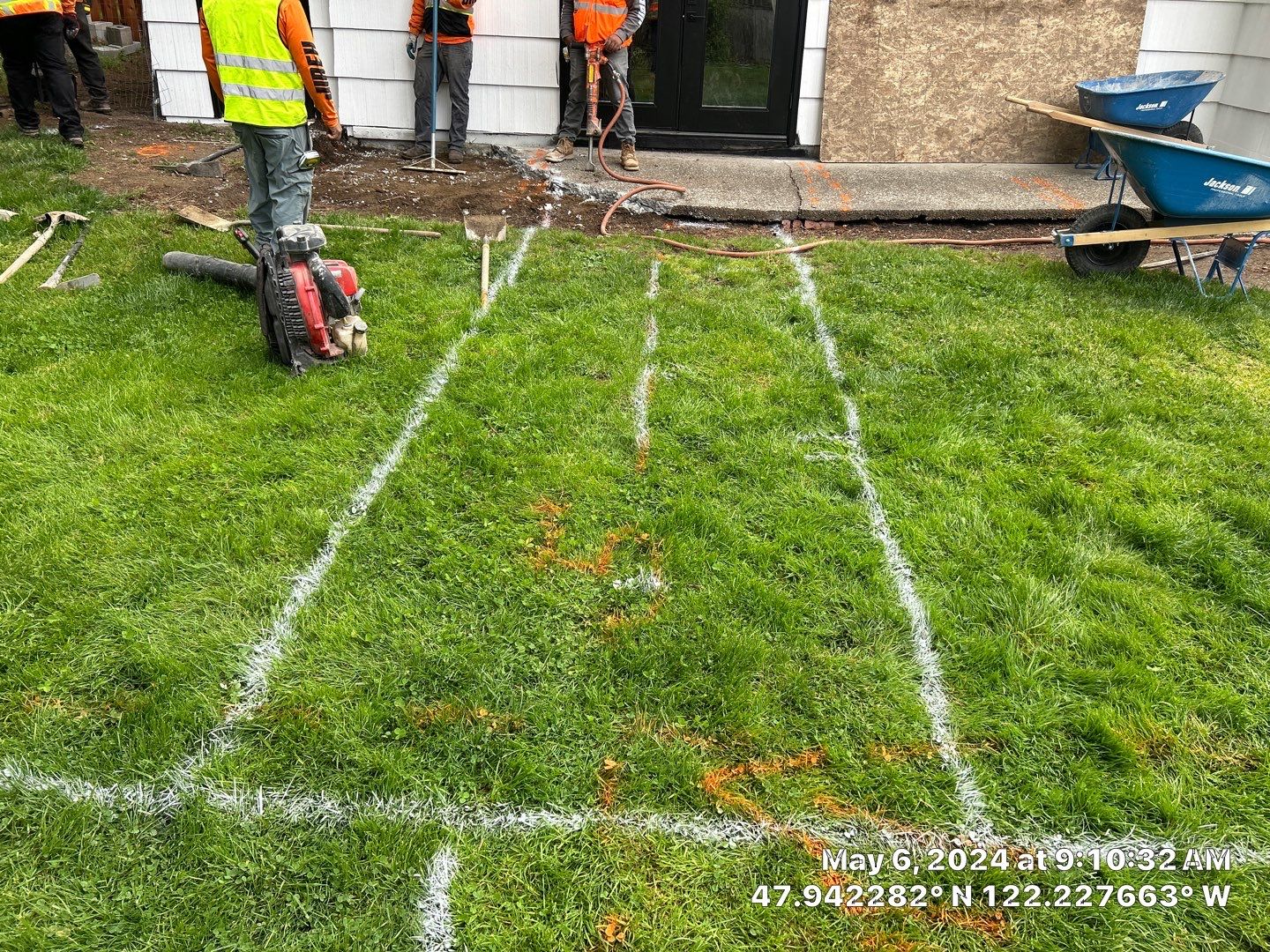 John | Concrete Backyard Walkway by Jireh Asphalt & Concrete Inc 