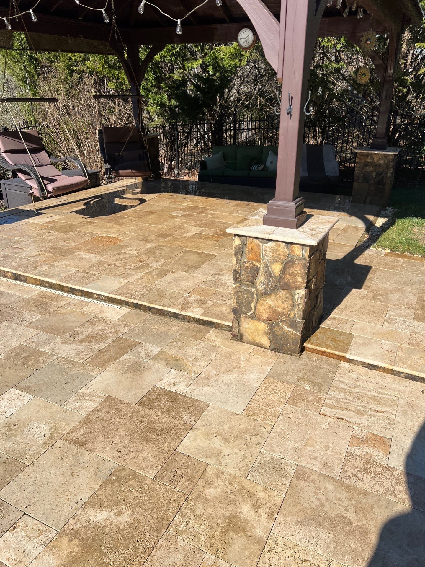 Travertine  using Concrete Sealant by DuraSeal