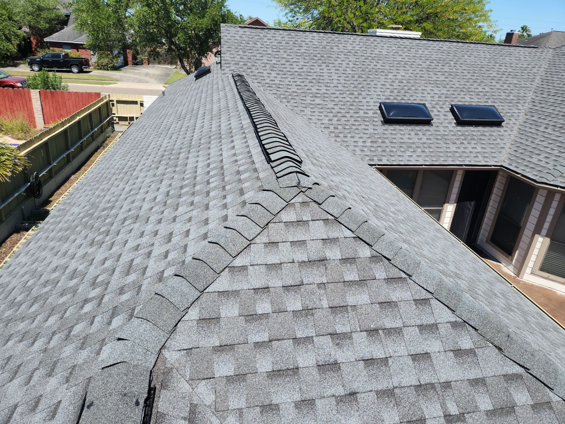 Residential Roofing Installation using GAF HDZ Pewter Grey by Lighthouse Roofing