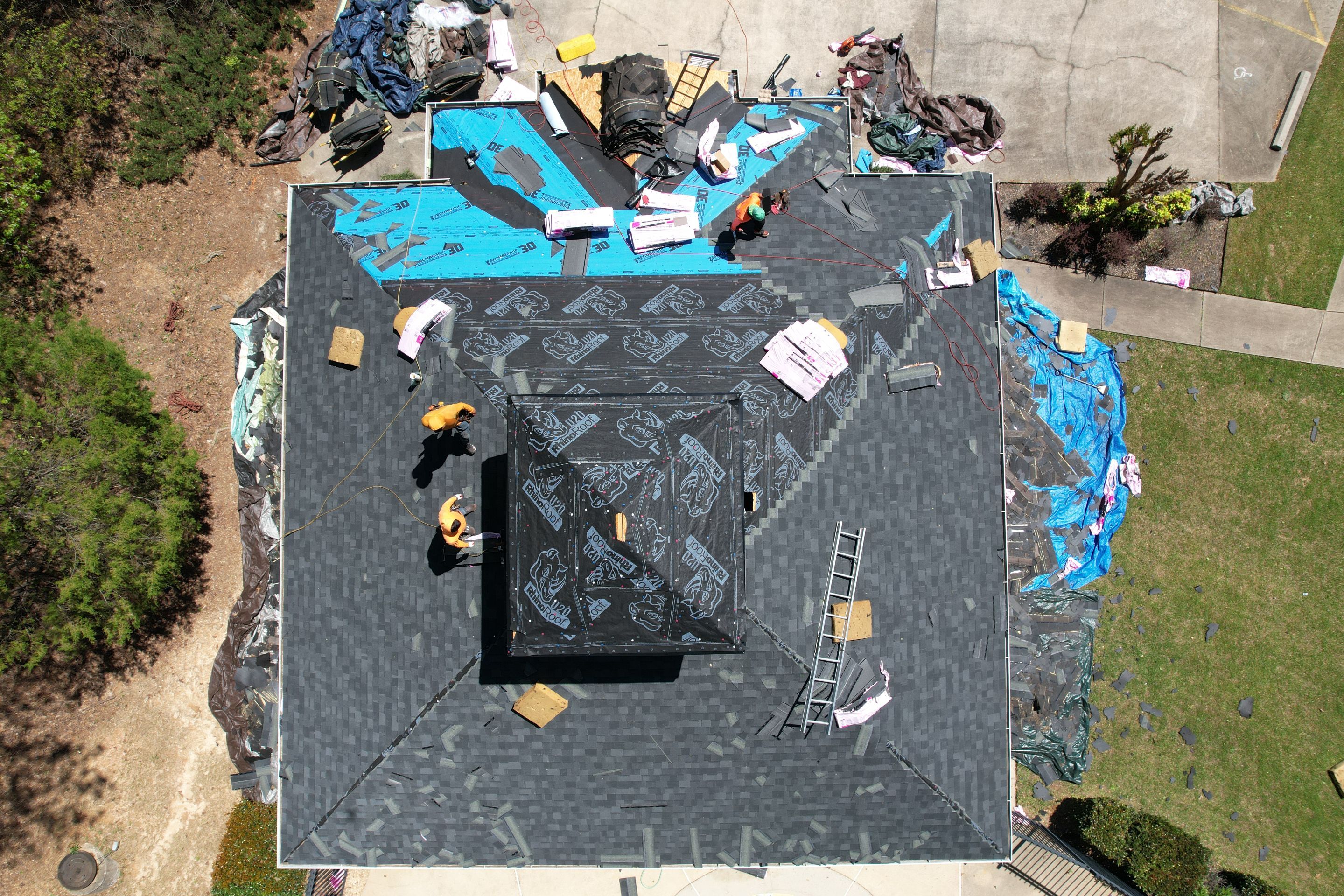 Pool House Roof Replacement using Owens Corning Onyx Black by Inspector Roofing and Restoration