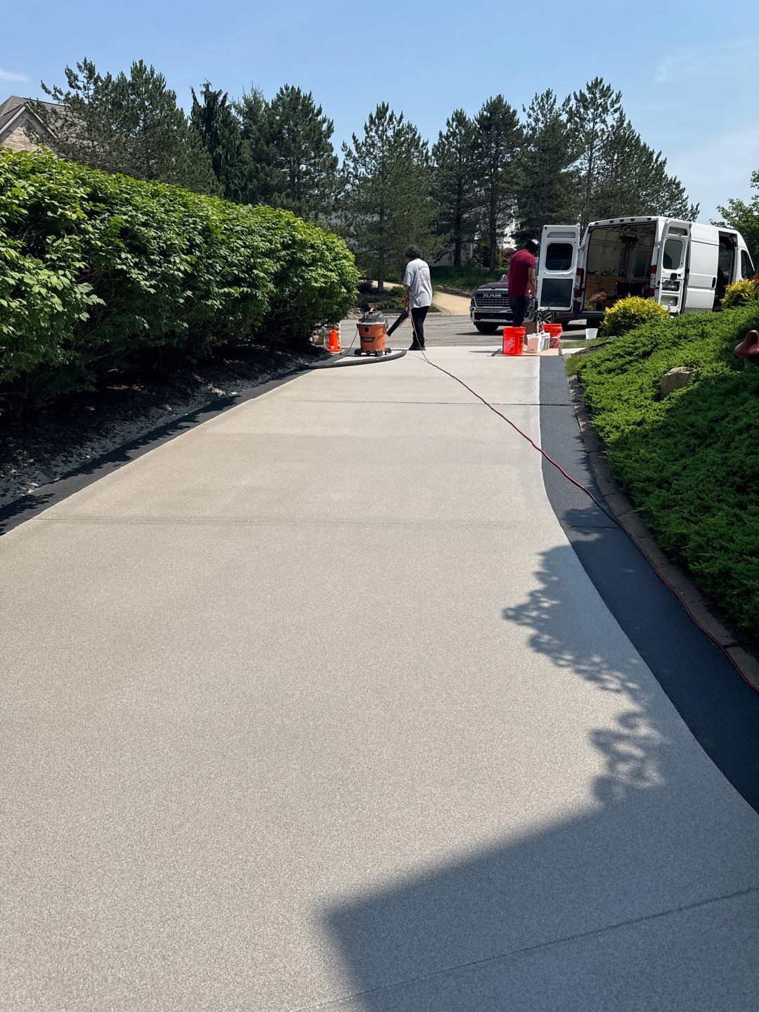 Driveway Walkway Patio Project in Canonsburg by Floors in a Day, Inc