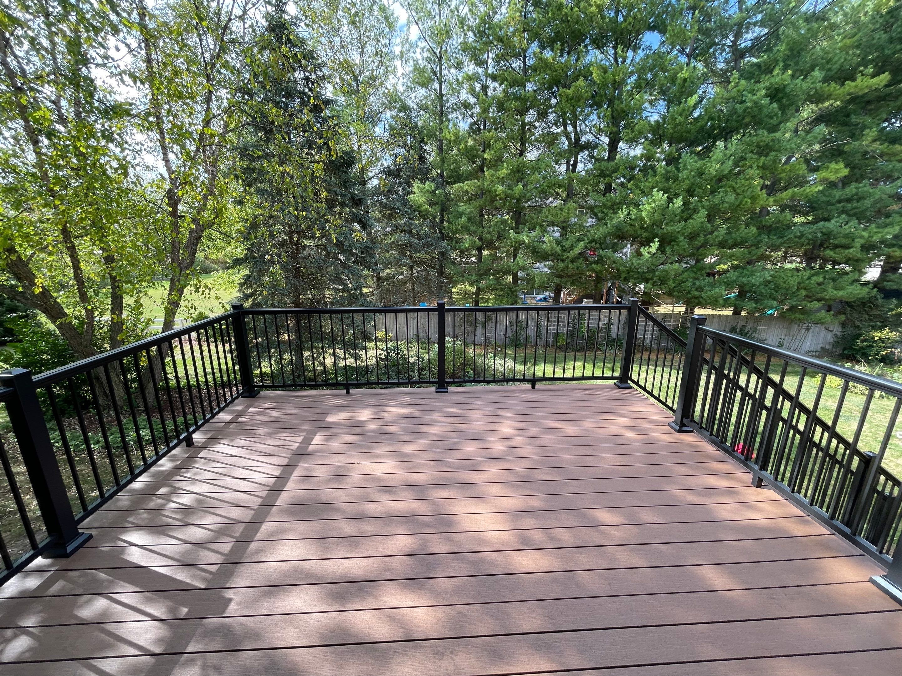 Deck Installation using TIMBERTECH DECKING by Avalon Roofing and Exteriors
