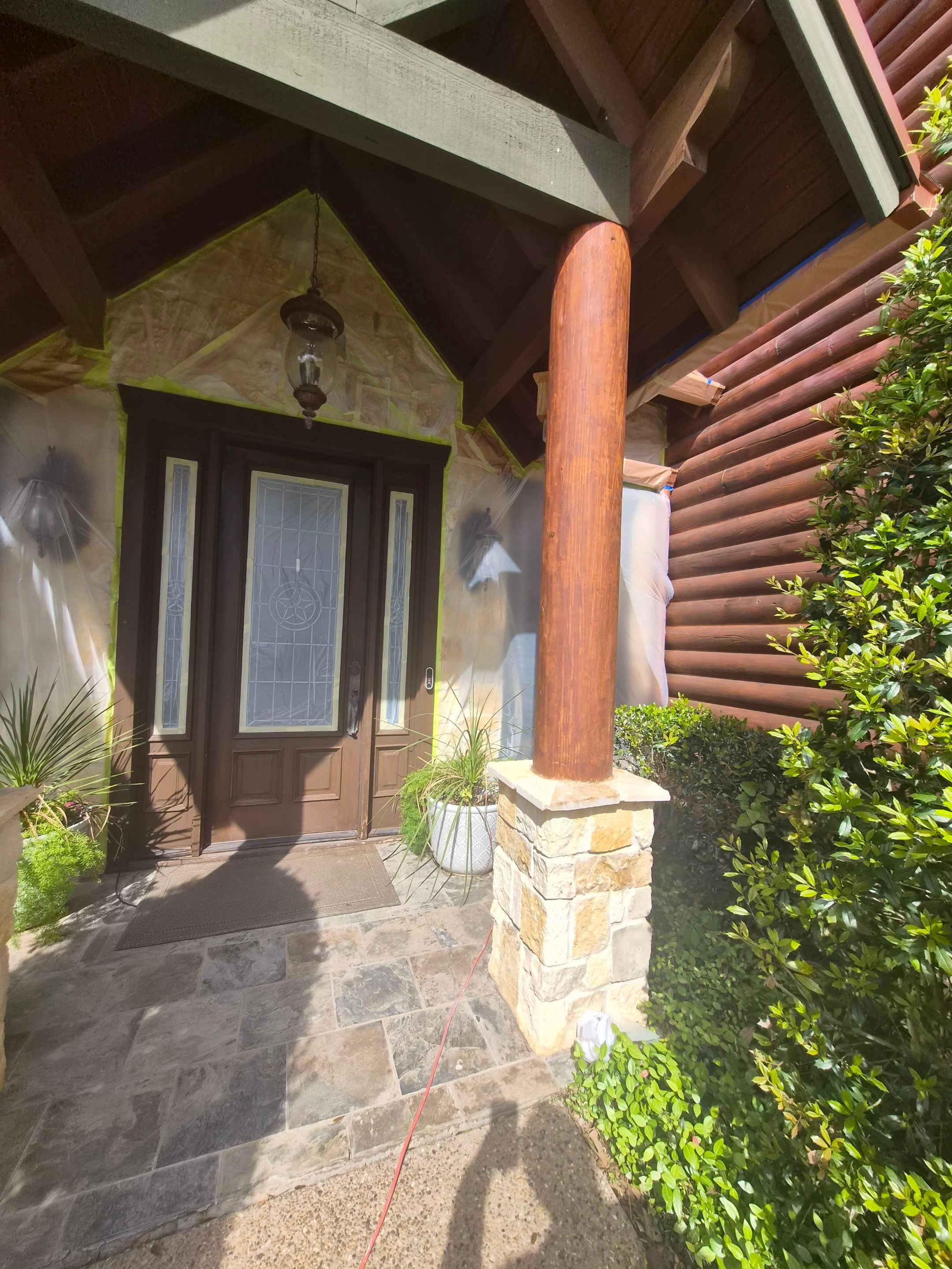 A Complete Exterior Refresh for a Custom Log Home & Property in Alba, Texas by Quality Coats Painting