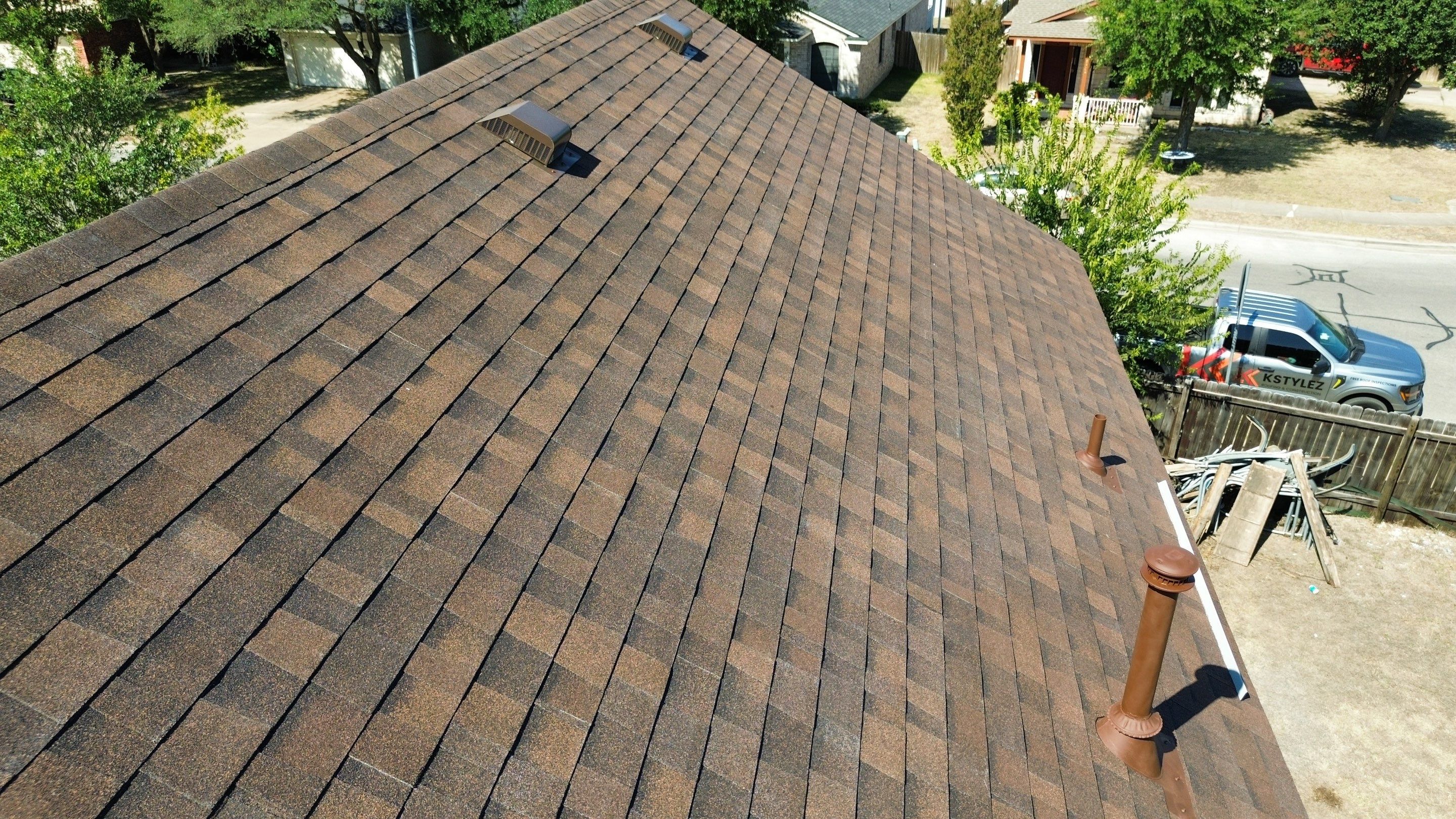 Residential Roof Replacement – Owens Corning Oakridge Brownwood in Pflugerville, TX by Kstylez Roofing & Construction