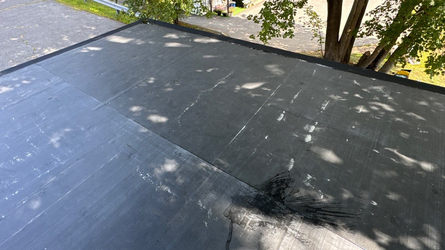 EPDM Flat Roof Installation with ISO Board on Existing Structure by Sensible Home Solutions