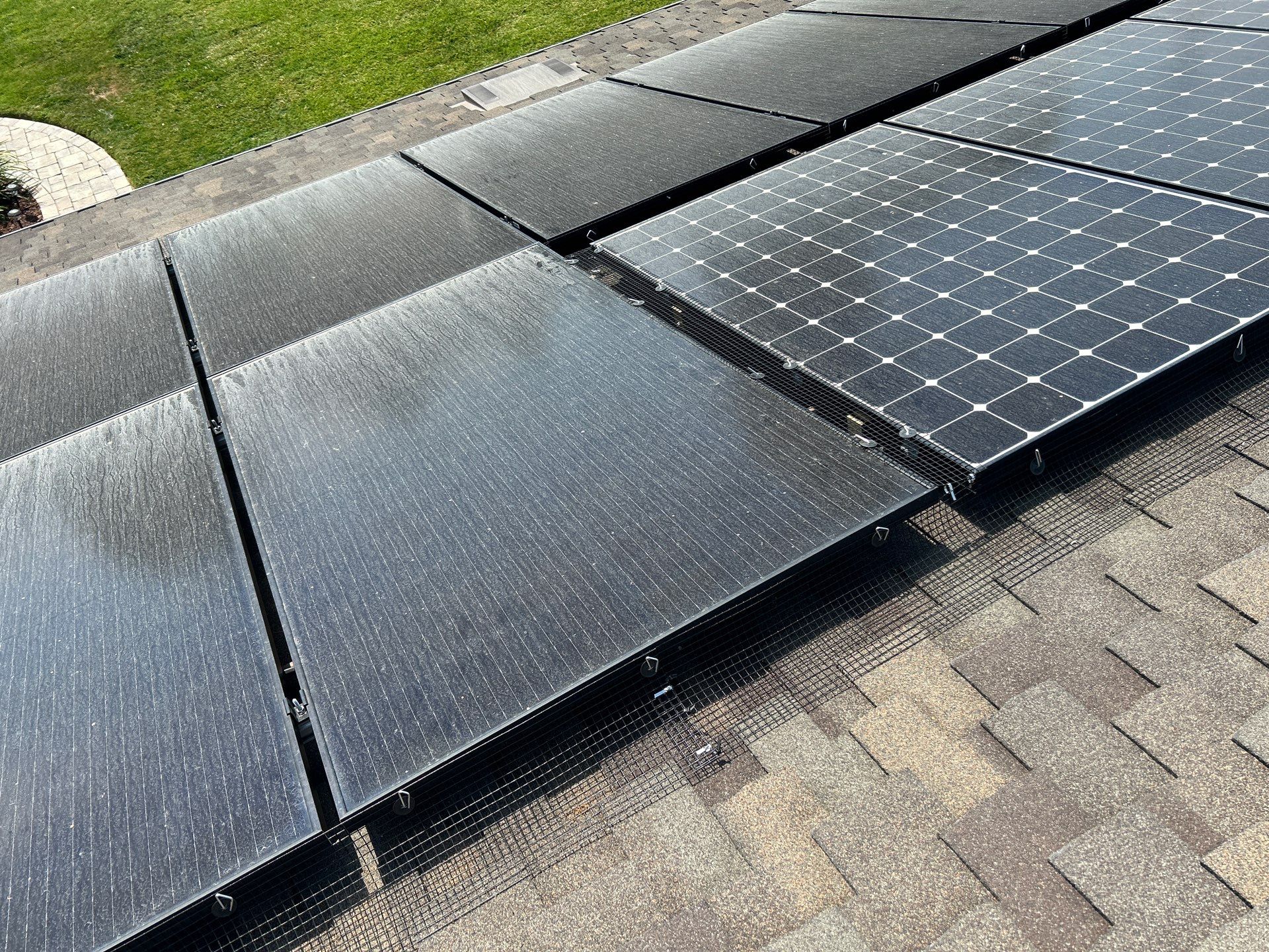 Solar Panel Critter Guard Installation by All One Solar Shine