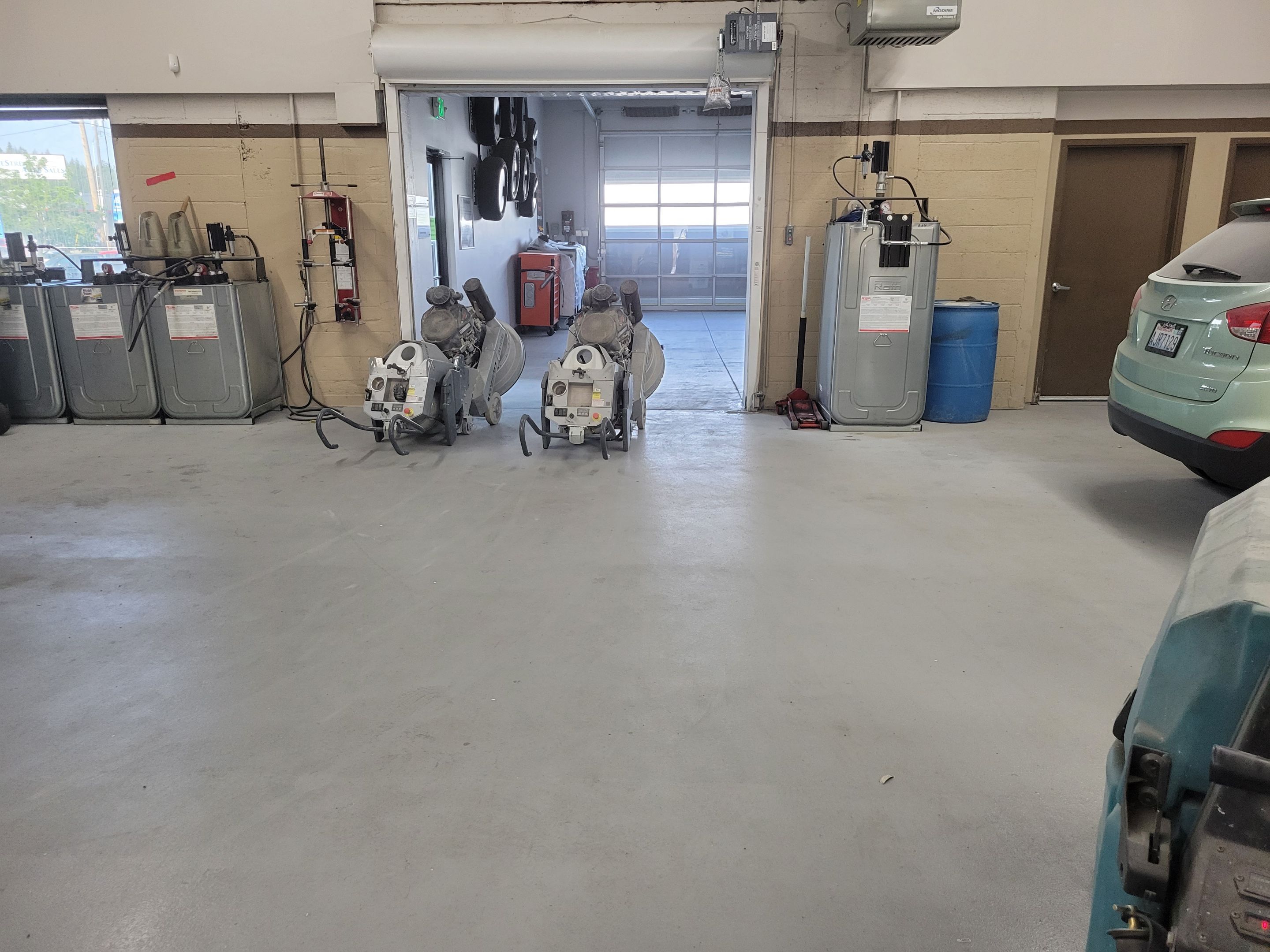 Commercial Floor Transformation using Penntek Shop Floor System by Croc Coatings, LLC