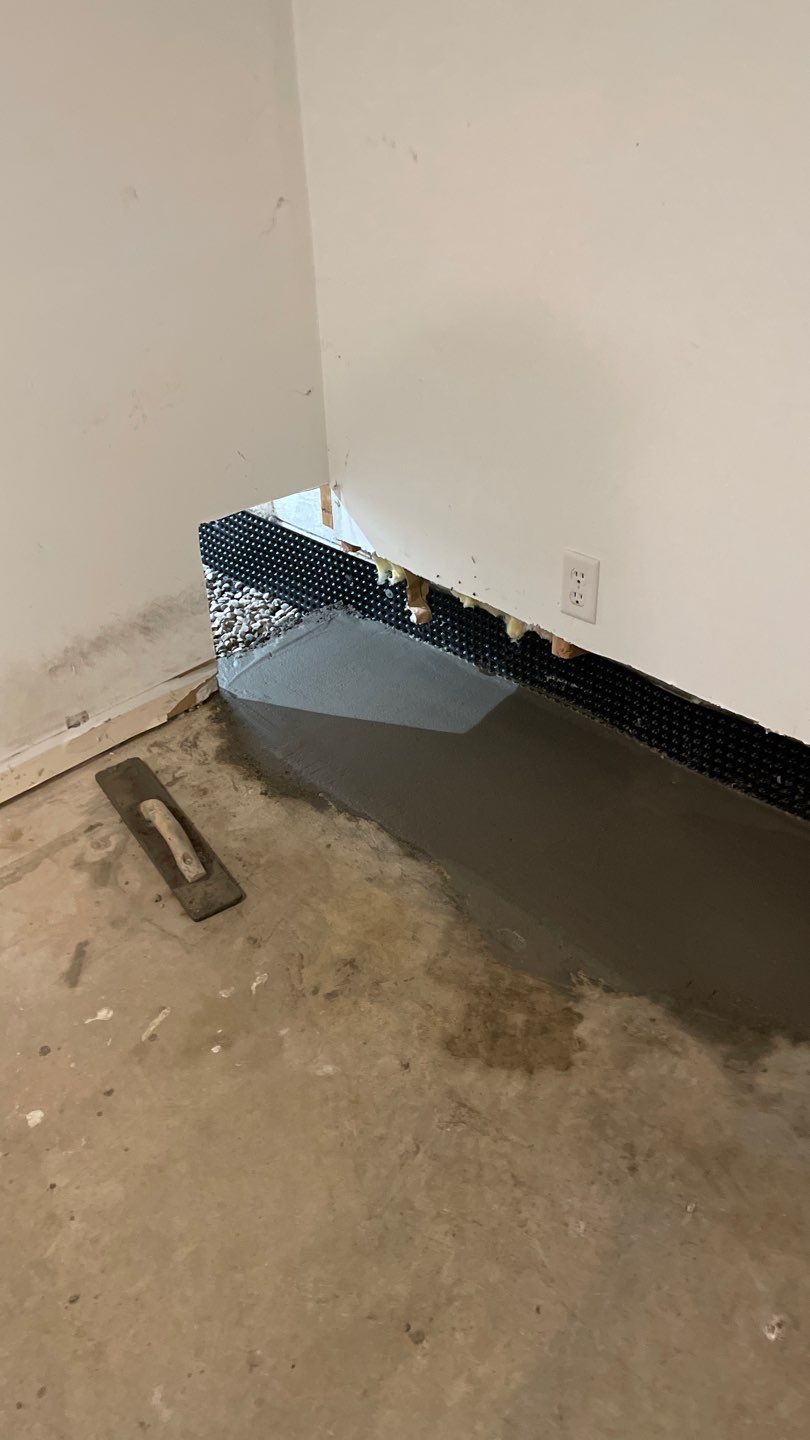 Drain tile & a sump pump for Ruth by Waterproofing Northeast