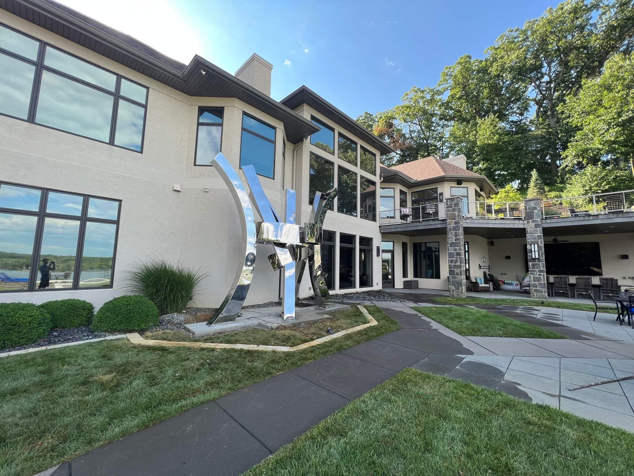 Fence / Retaining Wall using Block then parge by ACE Waterproofing & Basement Solutions