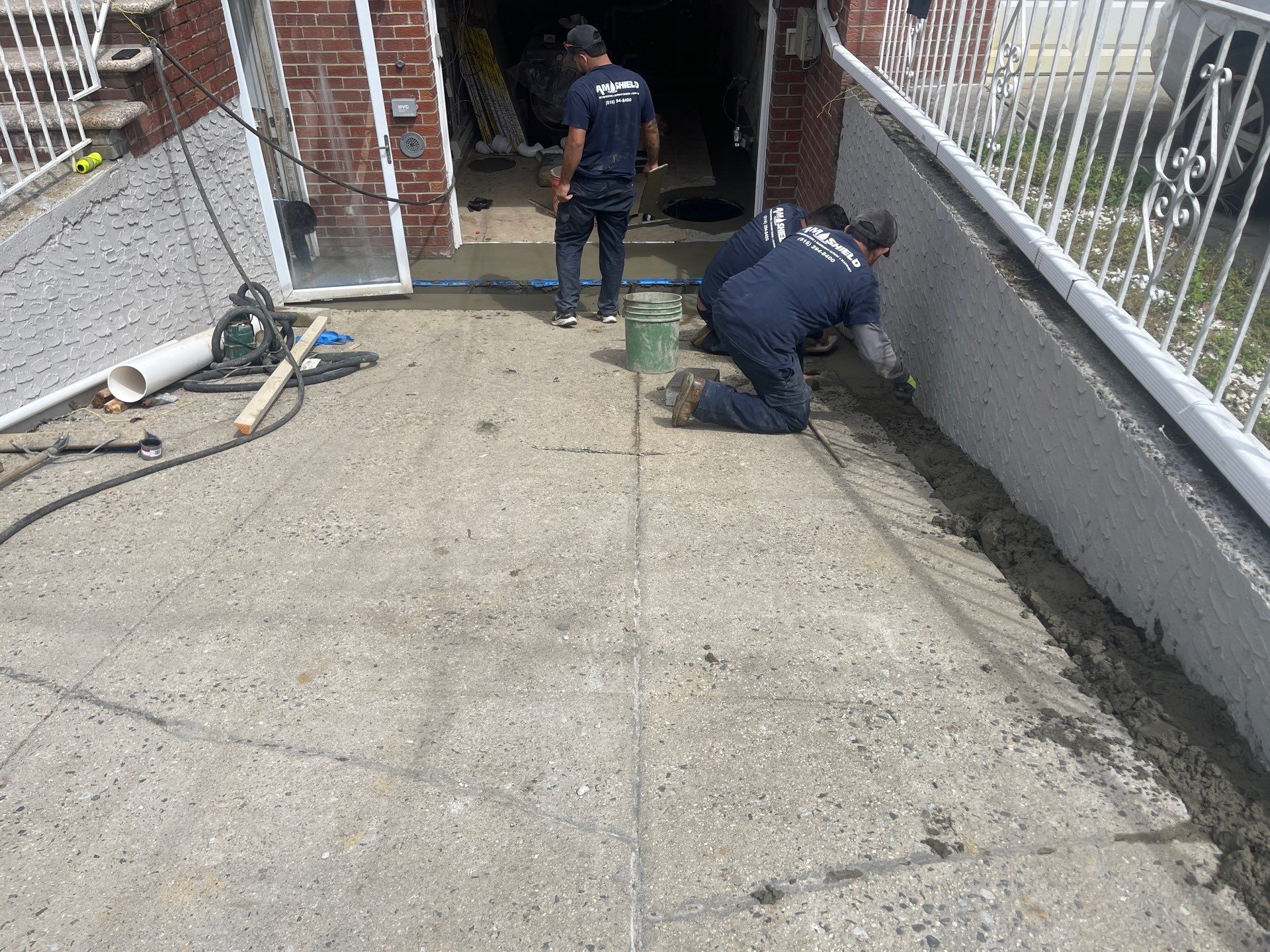 217th St, Flushing by A.M. Shield Waterproofing, Corp.