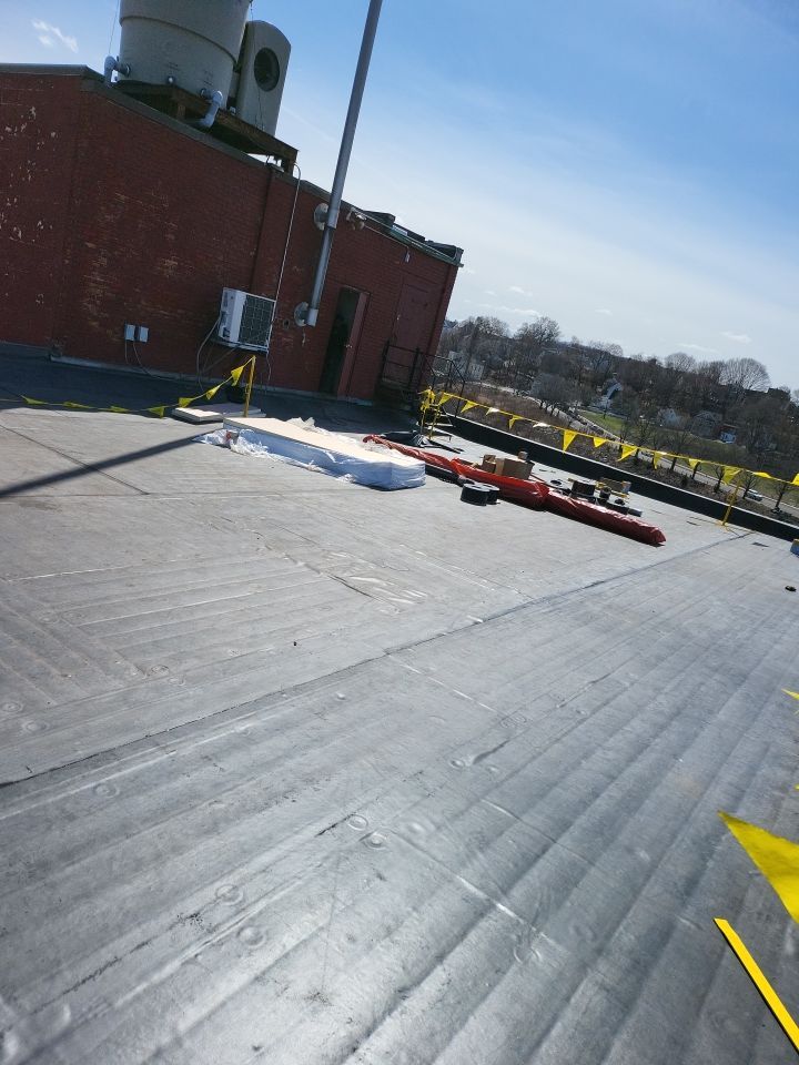 Commercial Roofing Installation using EPDM  by A Plus Exterior