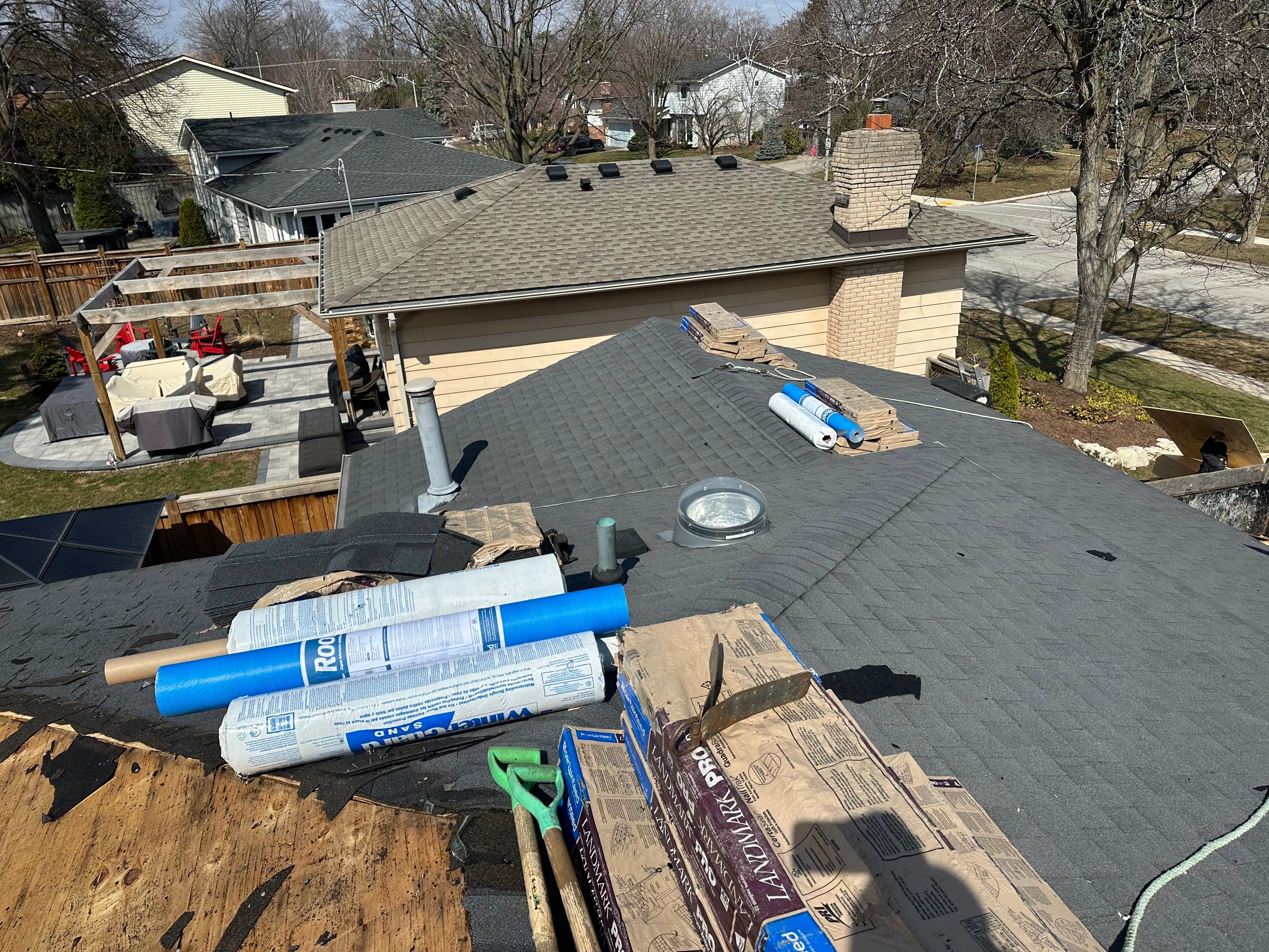Project in Burlington by The Roofing Crew