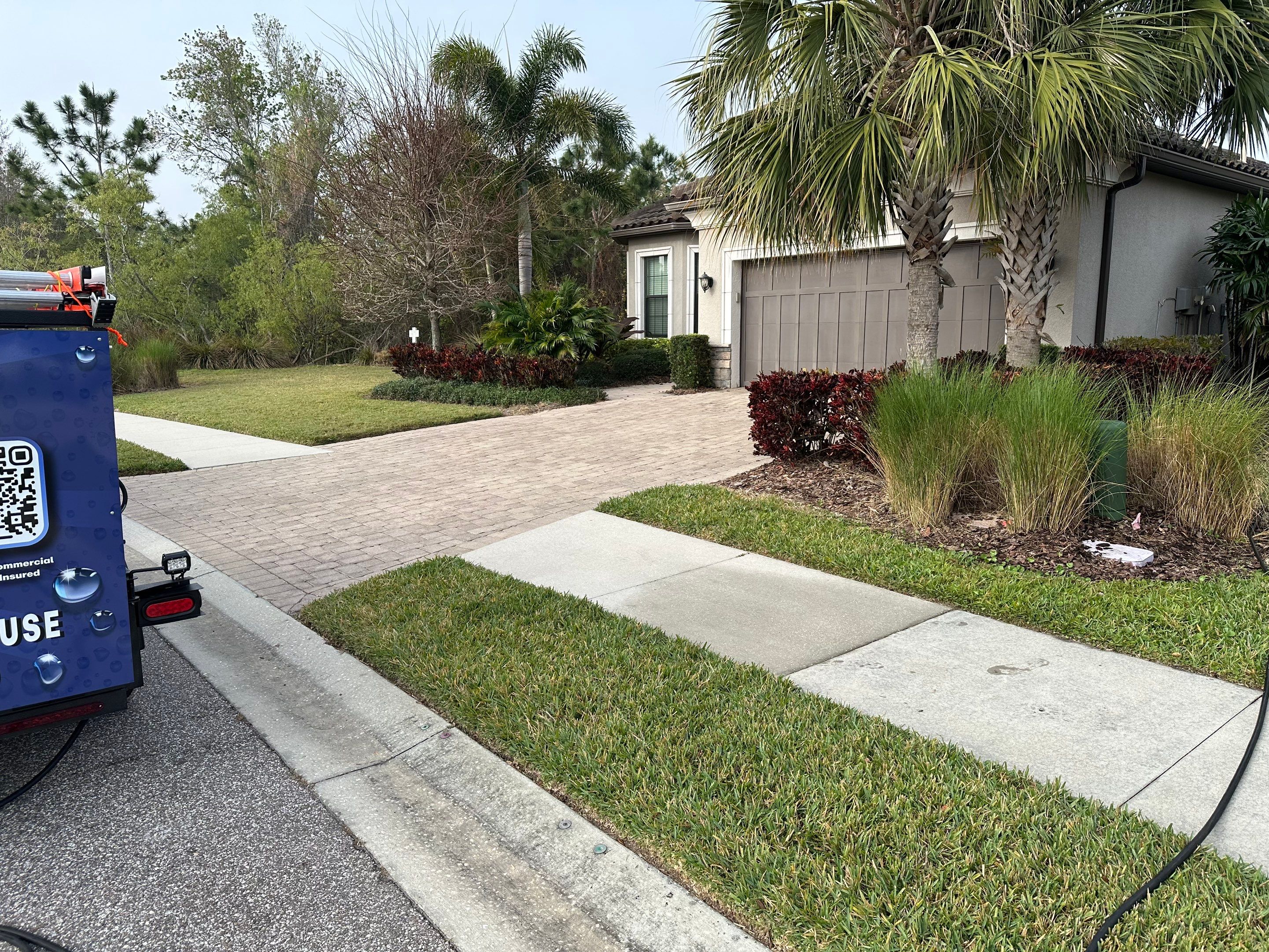 Concrete Tile Roof, Paver Pool Deck, Screen Enclosure & Driveway Cleaning in Artisan Lakes Esplanade, Palmetto, FL | Sunshine AquaWash by Sunshine AquaWash