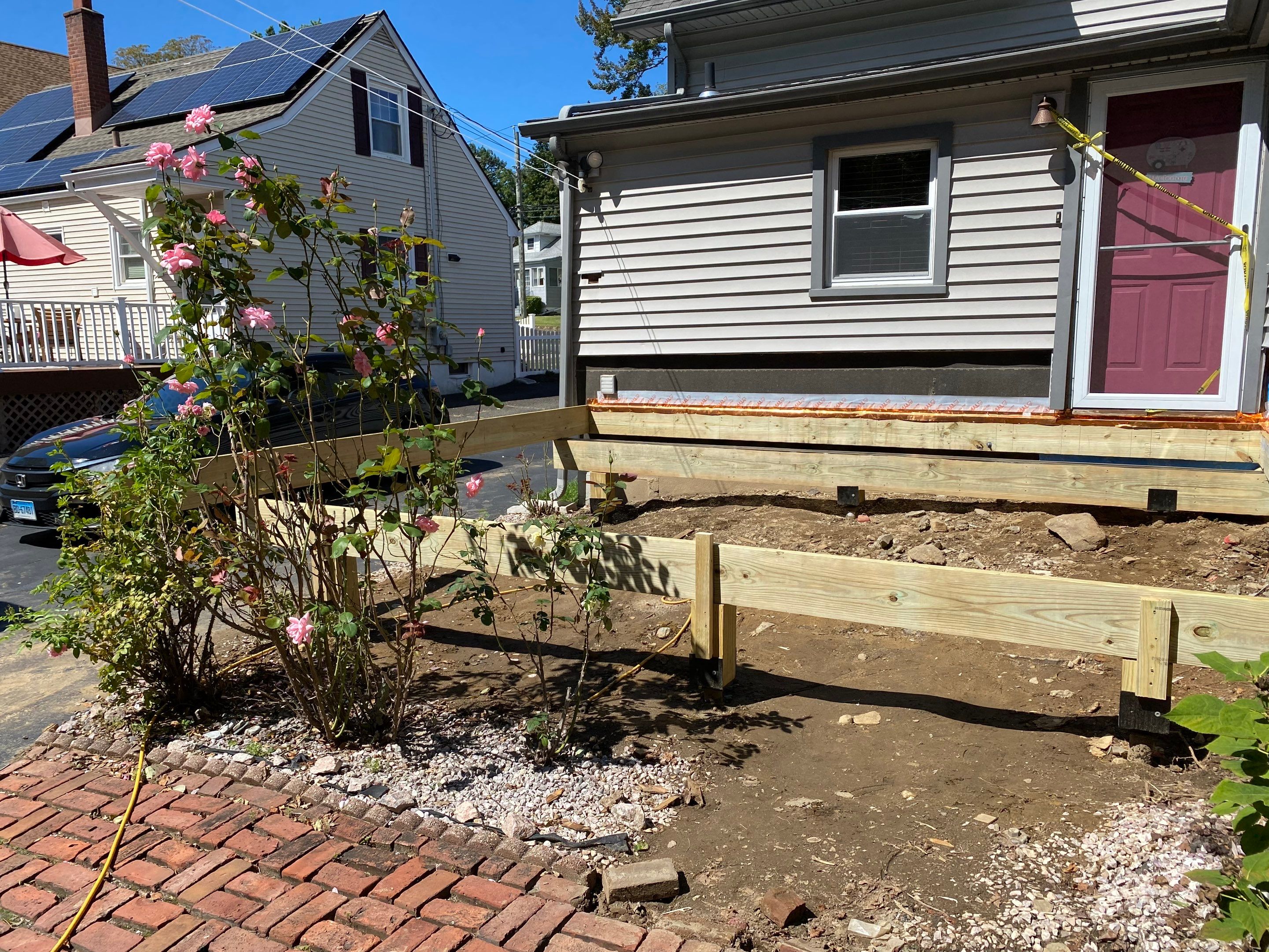 Deck Replacement using Trex Lineage Rainier with matching Cocktail rail and Lattice by DiGiorgi Roofing and Siding Inc