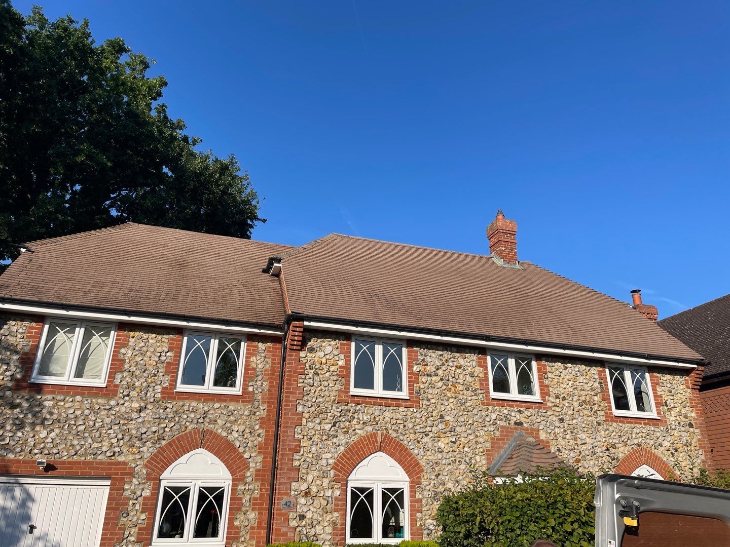 Roof Clean And Patio Clean using Honda 15lpm Low Pressure Washing Machine by Ges Exterior Cleaning ltd