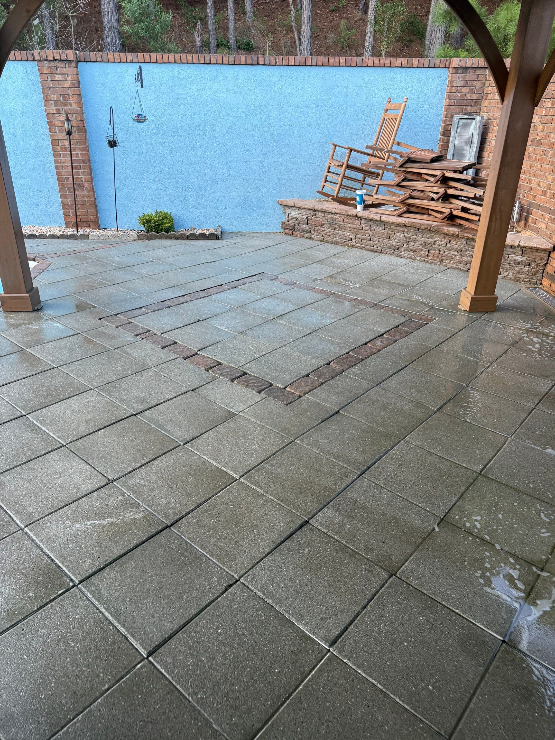 Pool Pavers using Concrete Sealant by DuraSeal