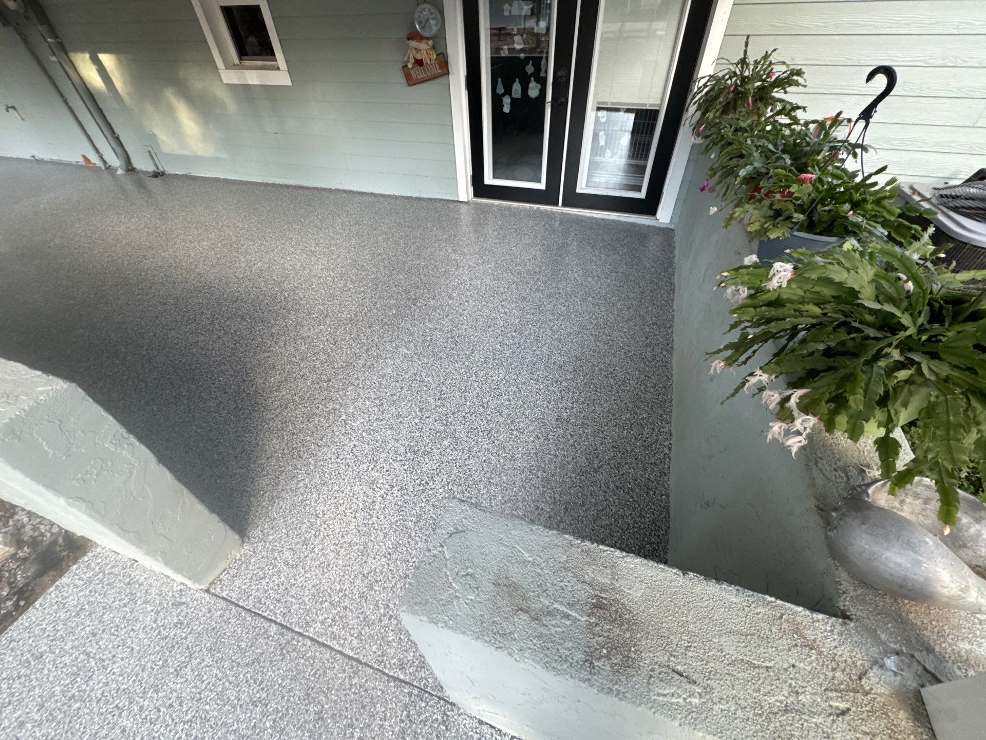 Carport in Chiefland, FL in Slate Stone by Cross Creek Concrete Coatings
