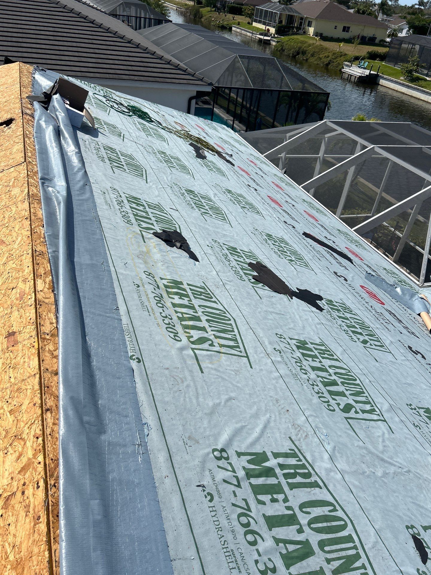 Residential Roofing Installation using Tri County Metal by 1st Class Roofing, Inc. 