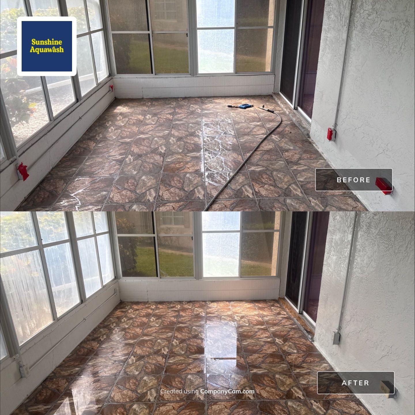 Condo Lanai Soft Washing – West Shore Village, St. Petersburg, FL by Sunshine AquaWash