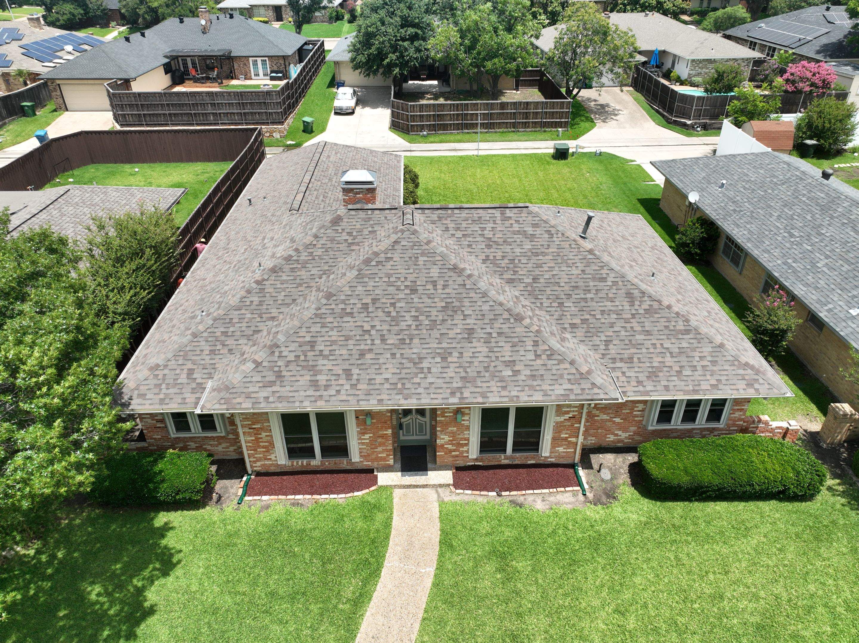 Residential Roofing Installation using Malarkey Highlander Natural Wood by OneSource Roofing and Restoration